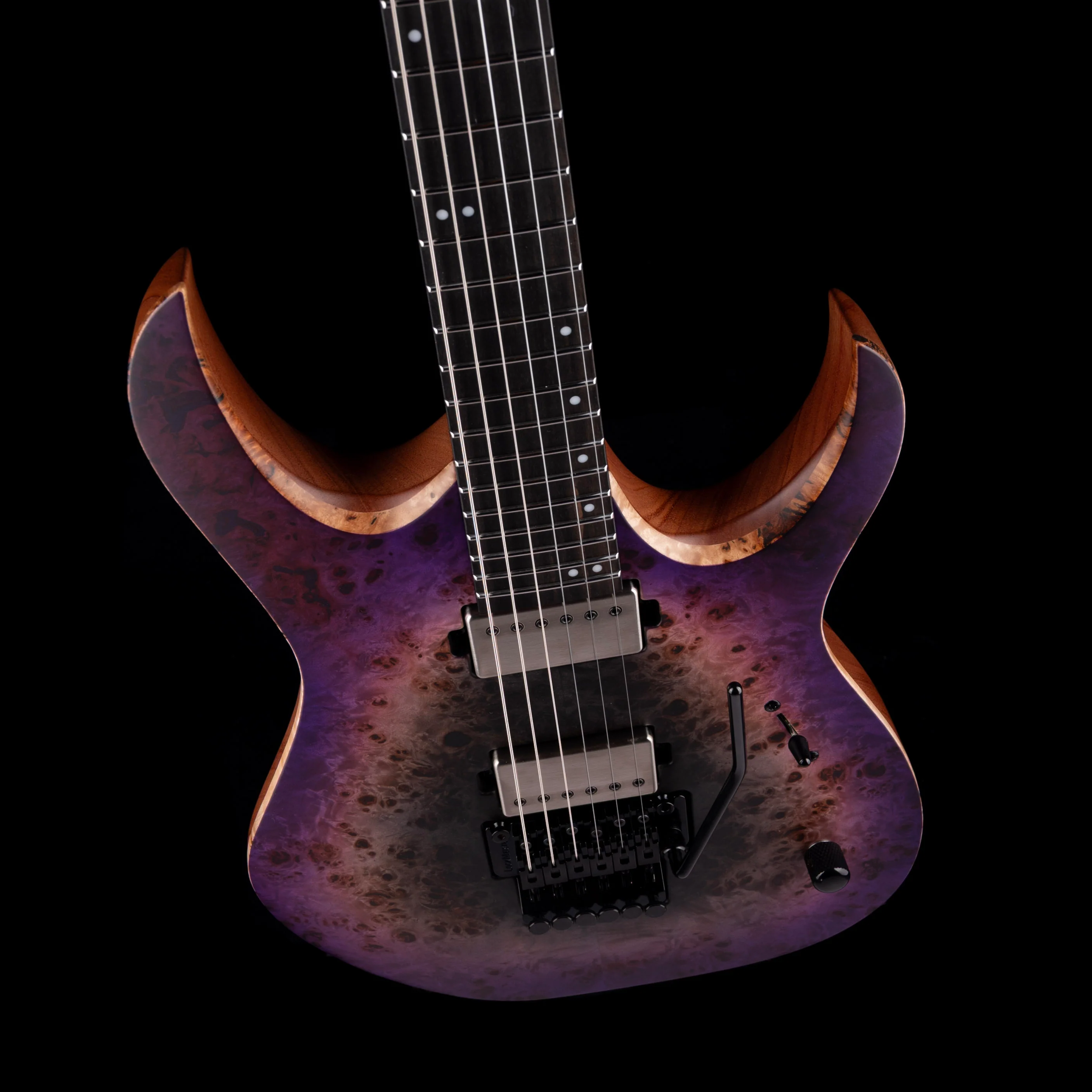 Mayones Duvell Elite Pro 6 3A Eye Poplar Top Supernova Purple Satine with Case - Image 3