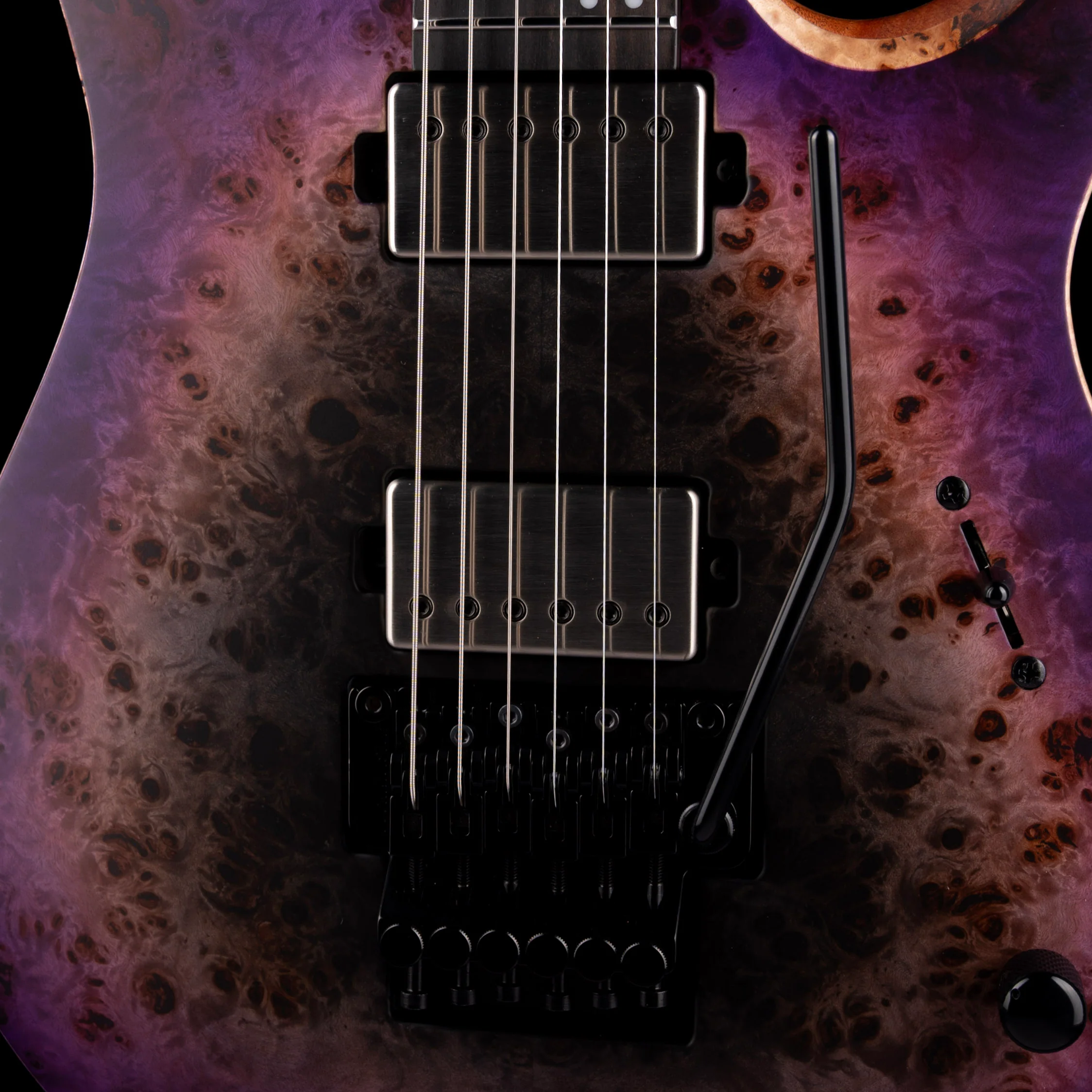 Mayones Duvell Elite Pro 6 3A Eye Poplar Top Supernova Purple Satine with Case - Image 4