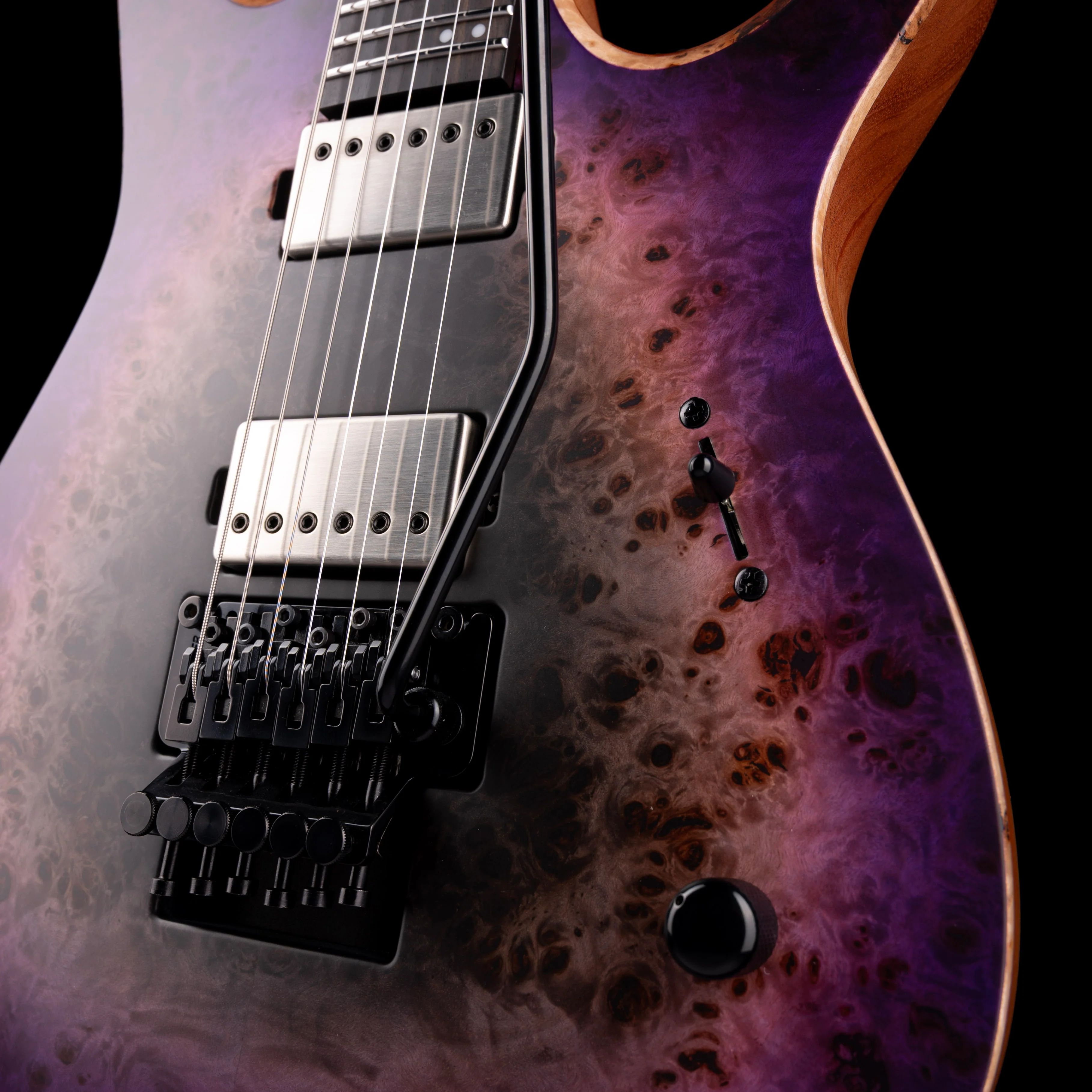 Mayones Duvell Elite Pro 6 3A Eye Poplar Top Supernova Purple Satine with Case - Image 5