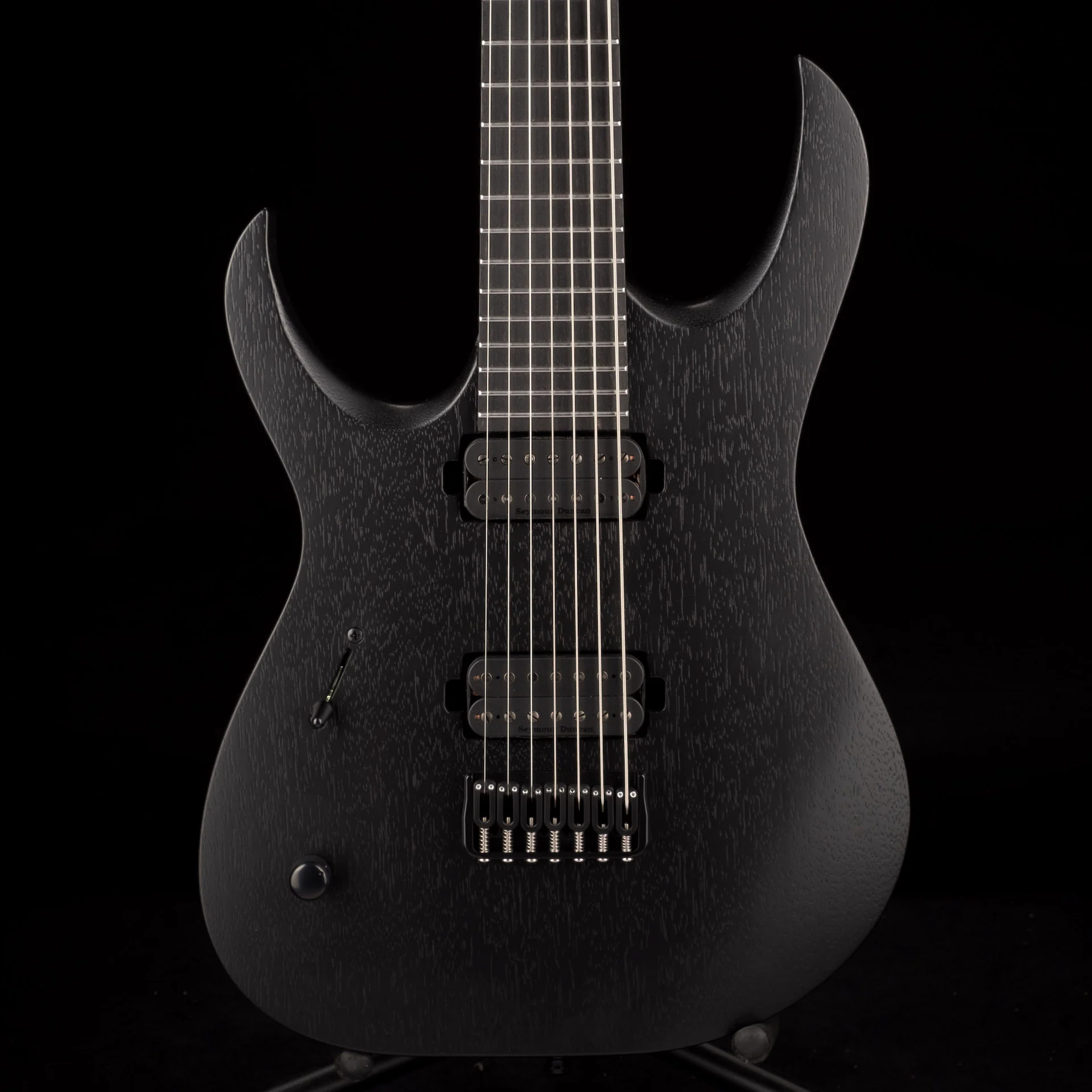 Mayones Duvelle BL 7 Left Handed Black Limba Monolith Black Matte Finish
