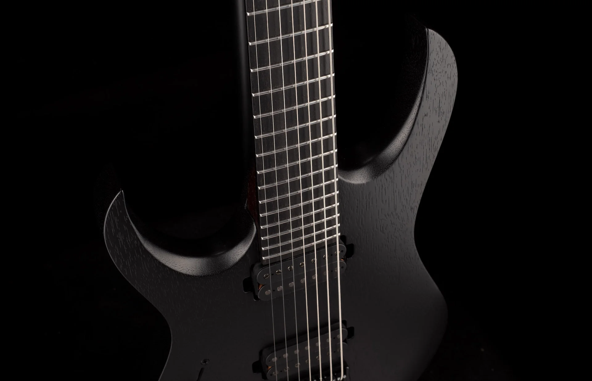 Mayones Duvelle BL 7 Left Handed Black Limba Monolith Black Matte Finish - Image 3