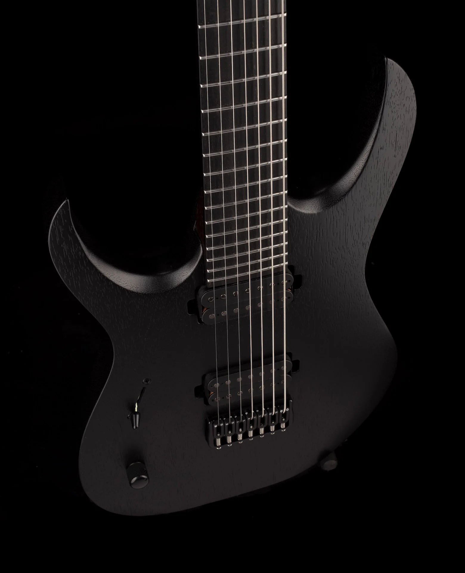 Mayones Duvelle BL 7 Left Handed Black Limba Monolith Black Matte Finish - Image 4