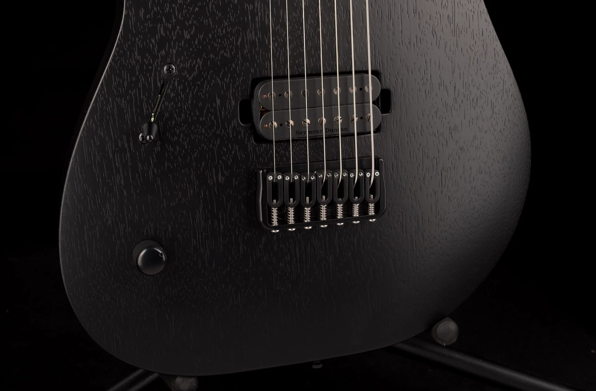 Mayones Duvelle BL 7 Left Handed Black Limba Monolith Black Matte Finish - Image 5