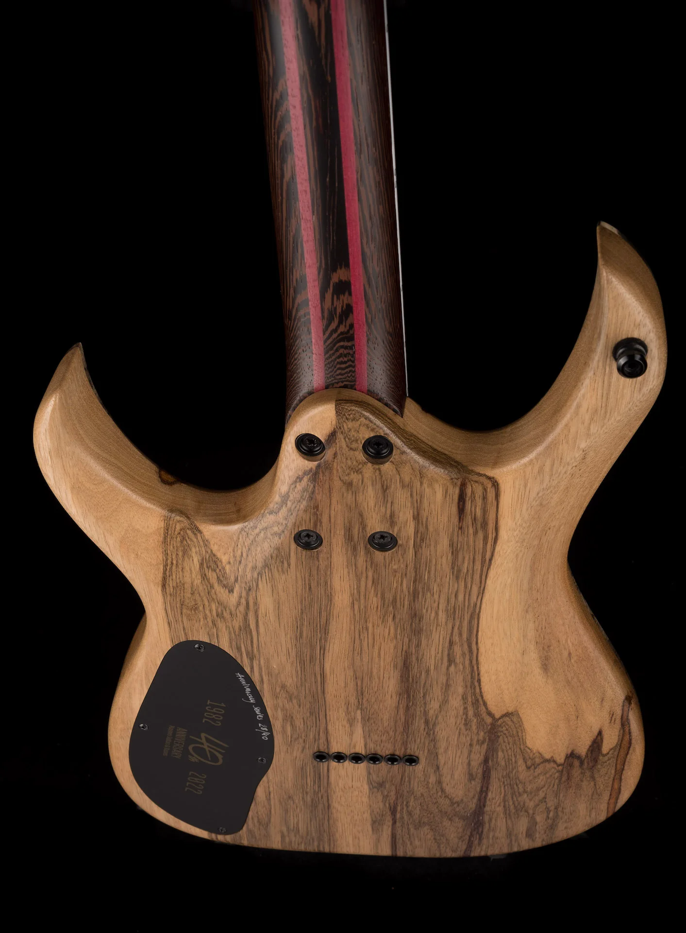 Mayones Duvelle Elte 6 40th Anniversary Master Builder Buckeye Burl Top Natural Fade Gloss Blackburst - Image 20