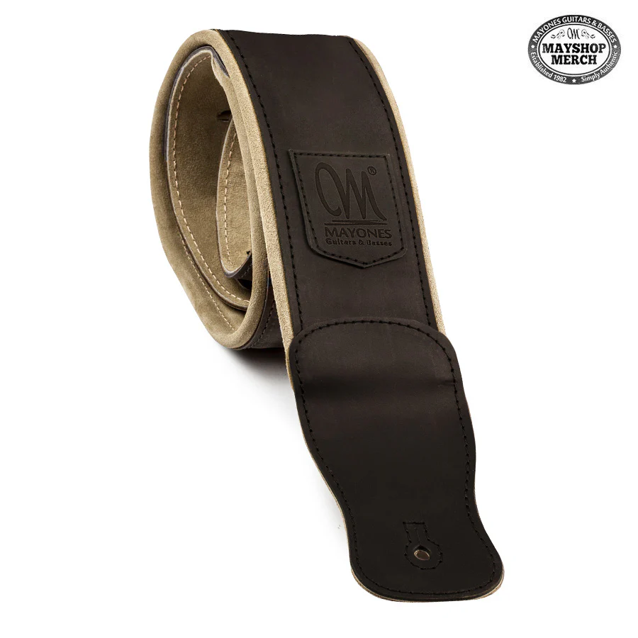 Mayones Leather Guitar Strap - Black