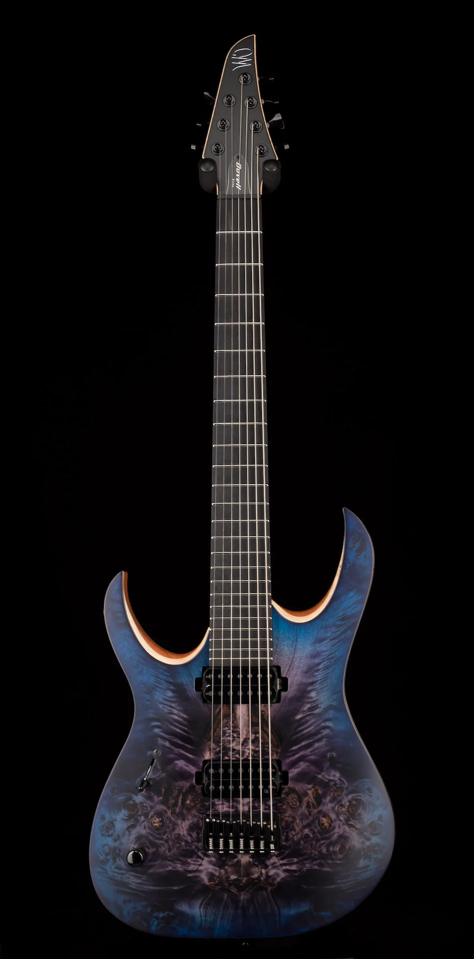 Mayones Left Handed Duvell Elite 7 String Dirty Purple Blue Burst - Image 2