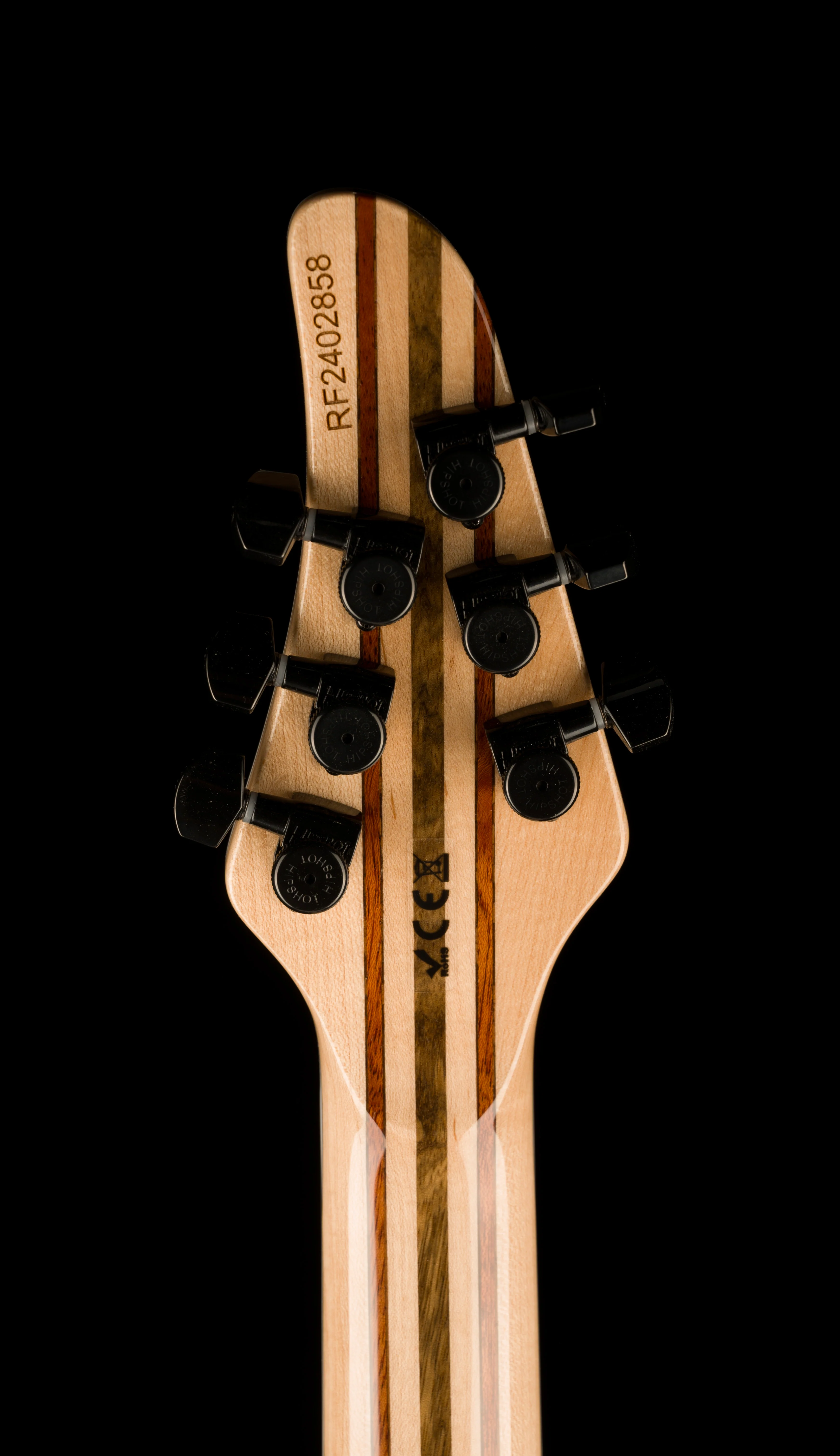 Mayones Left Handed Regius Core 6 Flame Top Gloss Trans Graphite With Case - Image 17