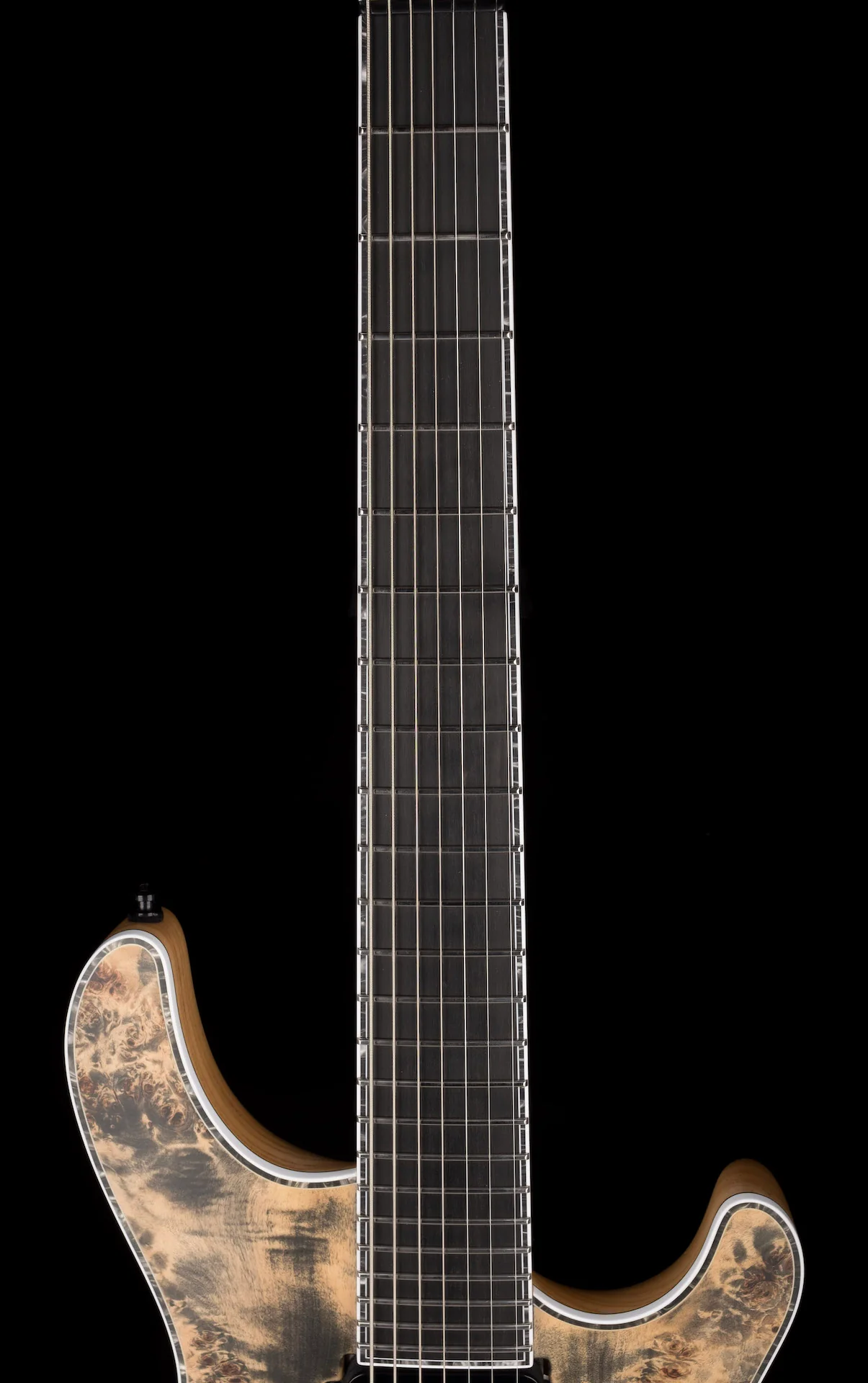 Mayones Regius 4Ever 7 String 3A Grade Eye Poplar Top Trans Graphite Satine Finish - Image 12