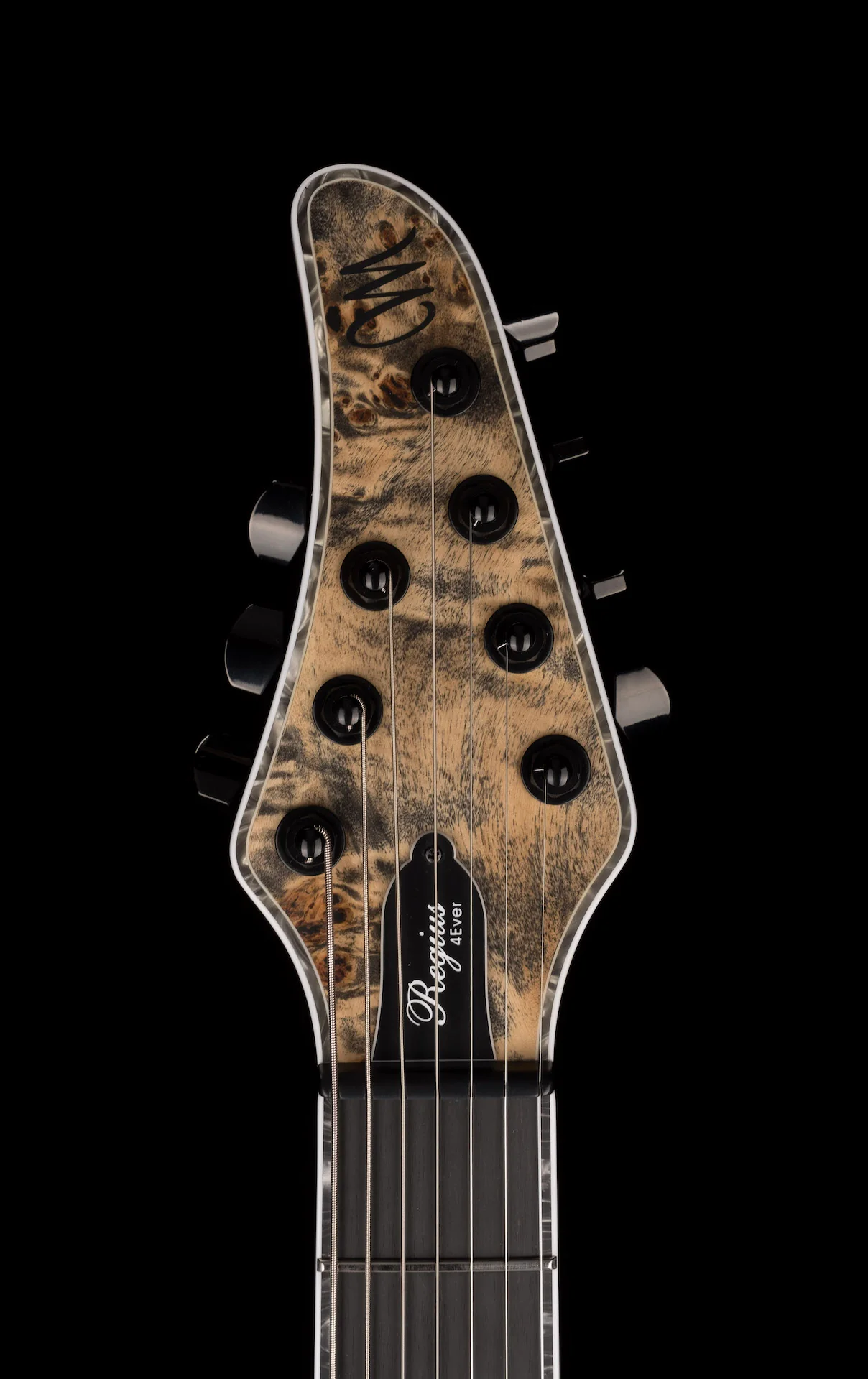 Mayones Regius 4Ever 7 String 3A Grade Eye Poplar Top Trans Graphite Satine Finish - Image 17
