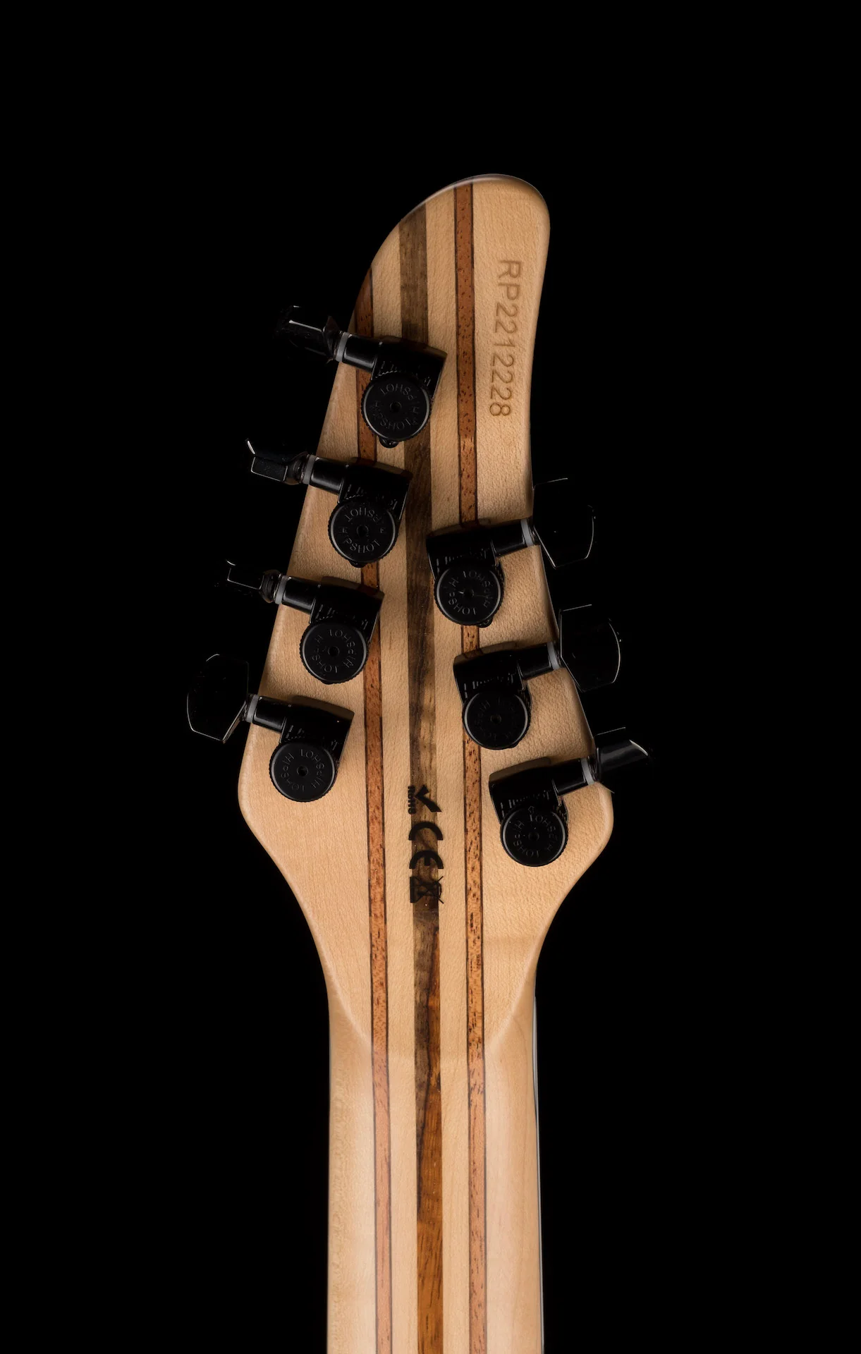 Mayones Regius 4Ever 7 String 3A Grade Eye Poplar Top Trans Graphite Satine Finish - Image 18