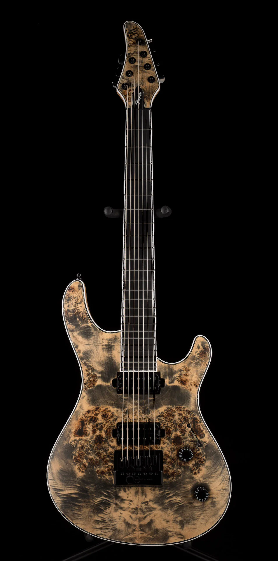 Mayones Regius 4Ever 7 String 3A Grade Eye Poplar Top Trans Graphite Satine Finish - Image 2