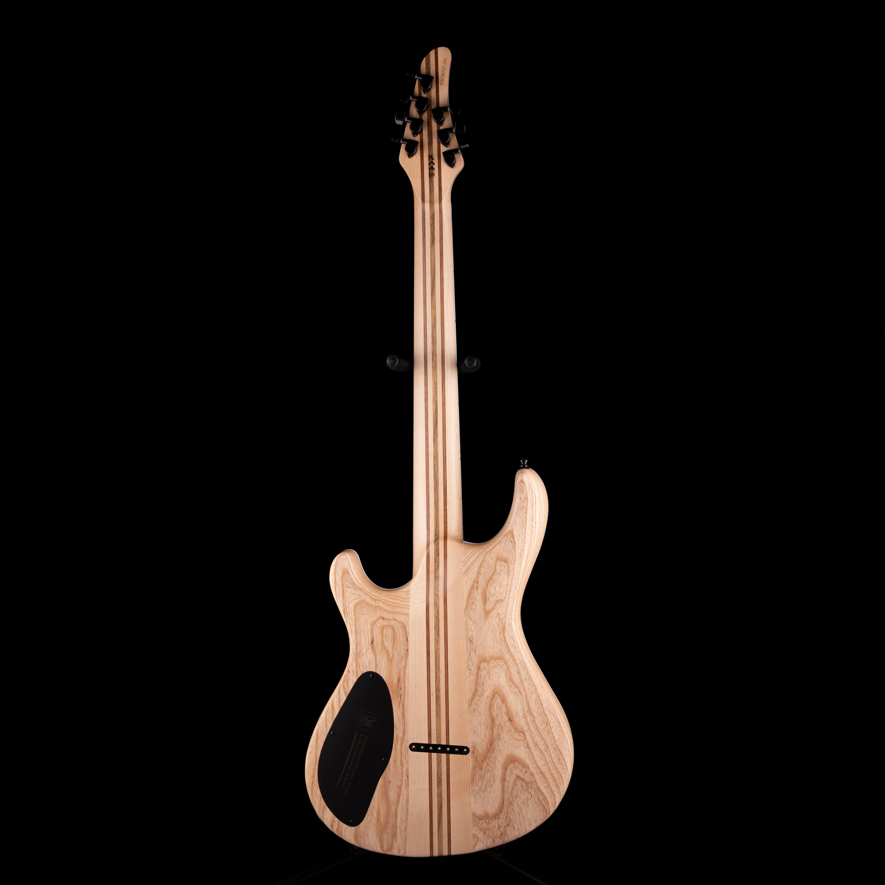 Mayones Regius 7 Baritone 27" Scale 4A Flame Maple Top Black Feather - Image 9