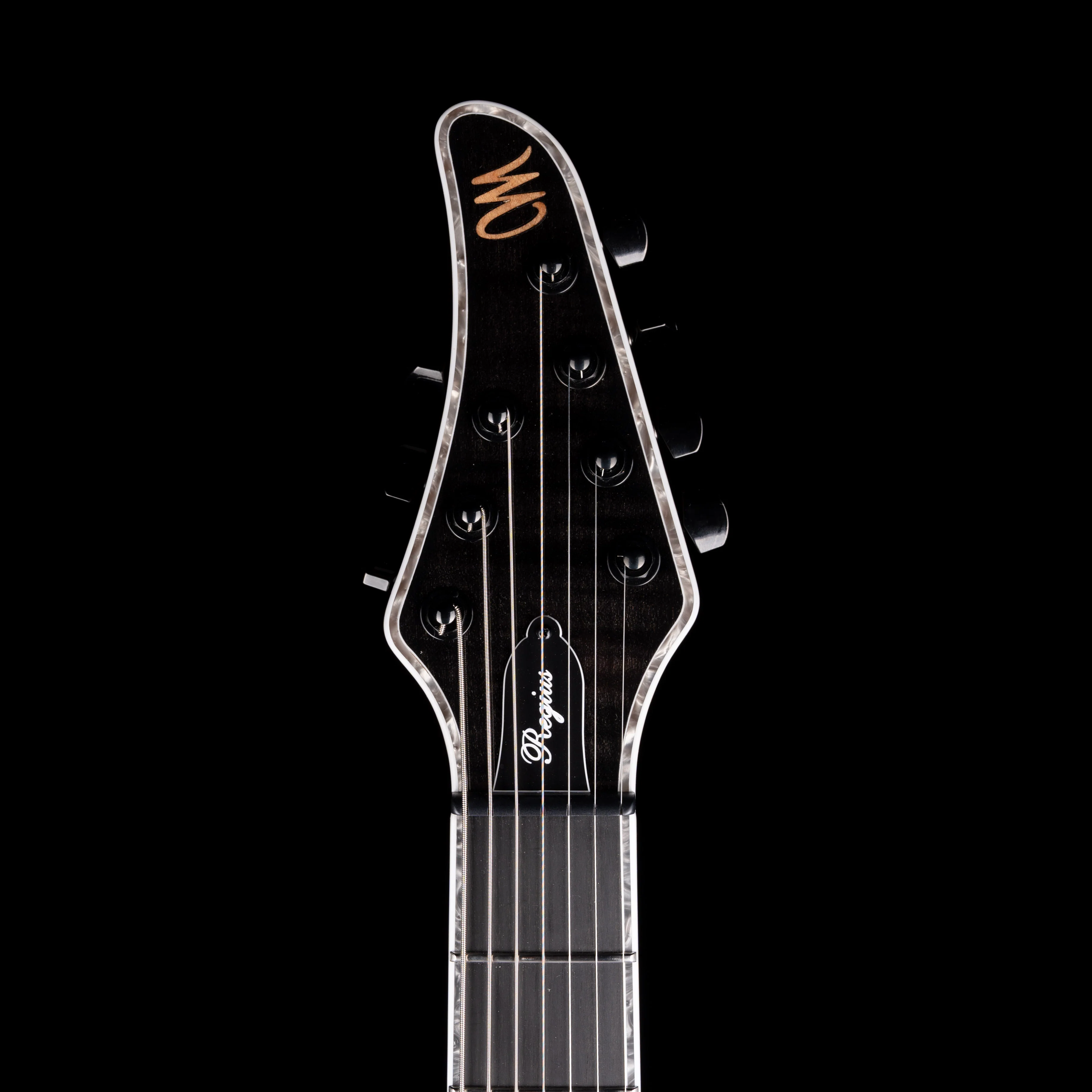 Mayones Regius Core B27 7 String Baritone 27" Scale Trans Gloss Black with Case - Image 12