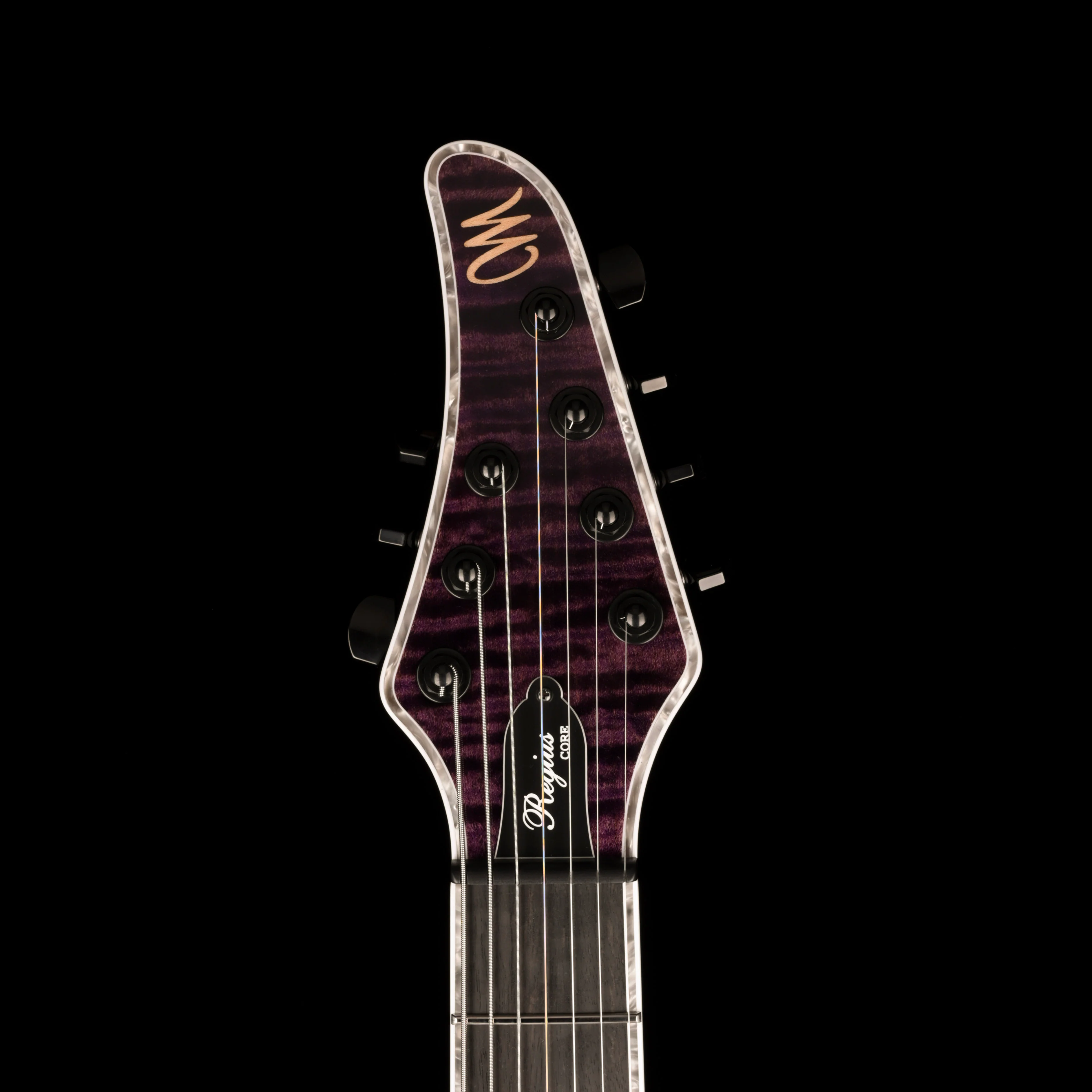Mayones Regius Core 7 String Flame Top Dirty Purple Gloss Finish Guitar With Case - Image 8