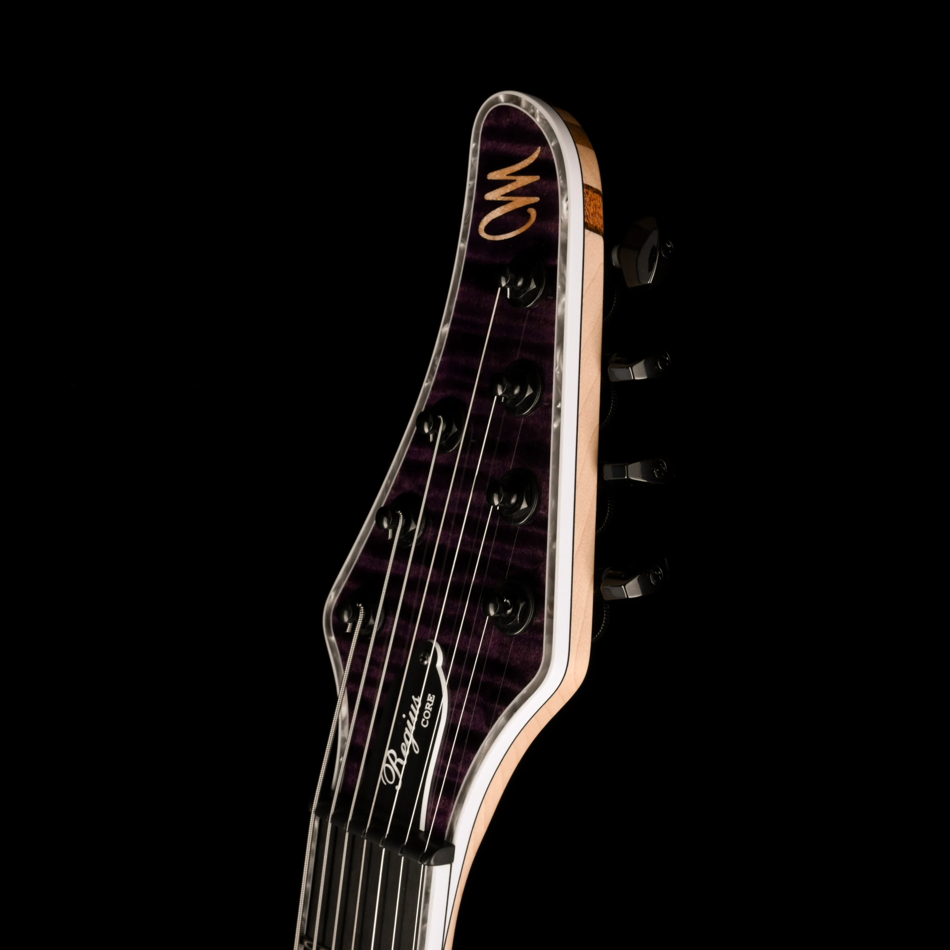 Mayones Regius Core 7 String Flame Top Dirty Purple Gloss Finish Guitar With Case - Image 9