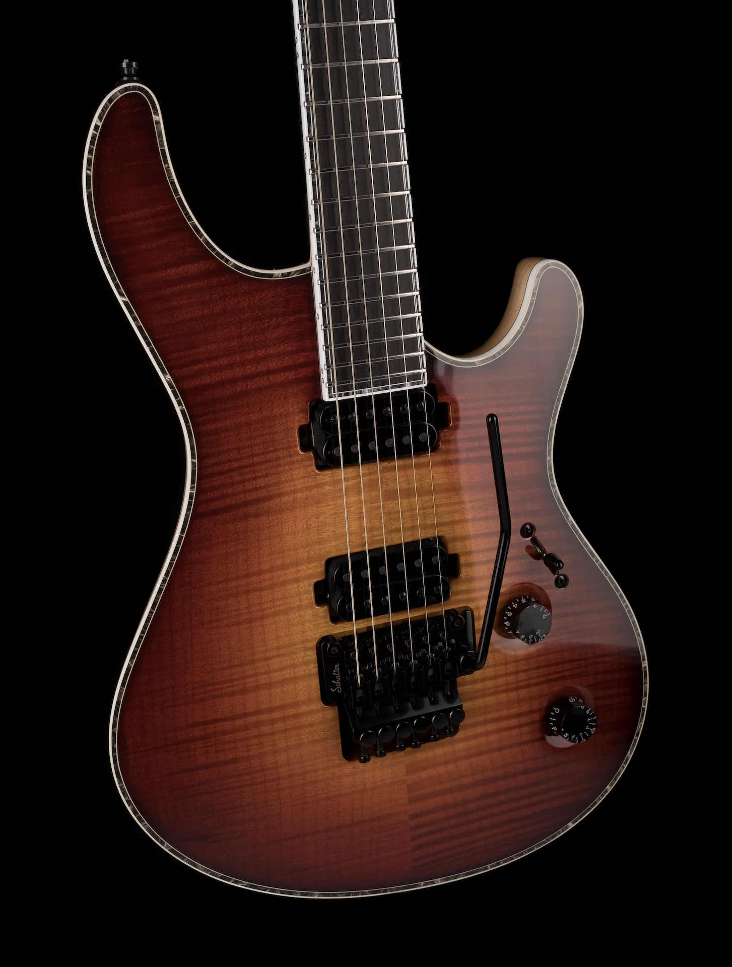 Mayones Regius Pro 6 Natural Fade 3 Tone Sunburst Electric Guitar - Image 10