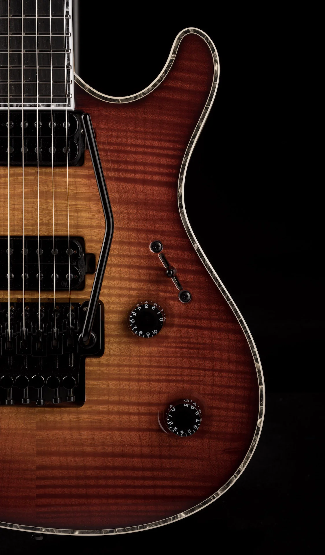 Mayones Regius Pro 6 Natural Fade 3 Tone Sunburst Electric Guitar - Image 9