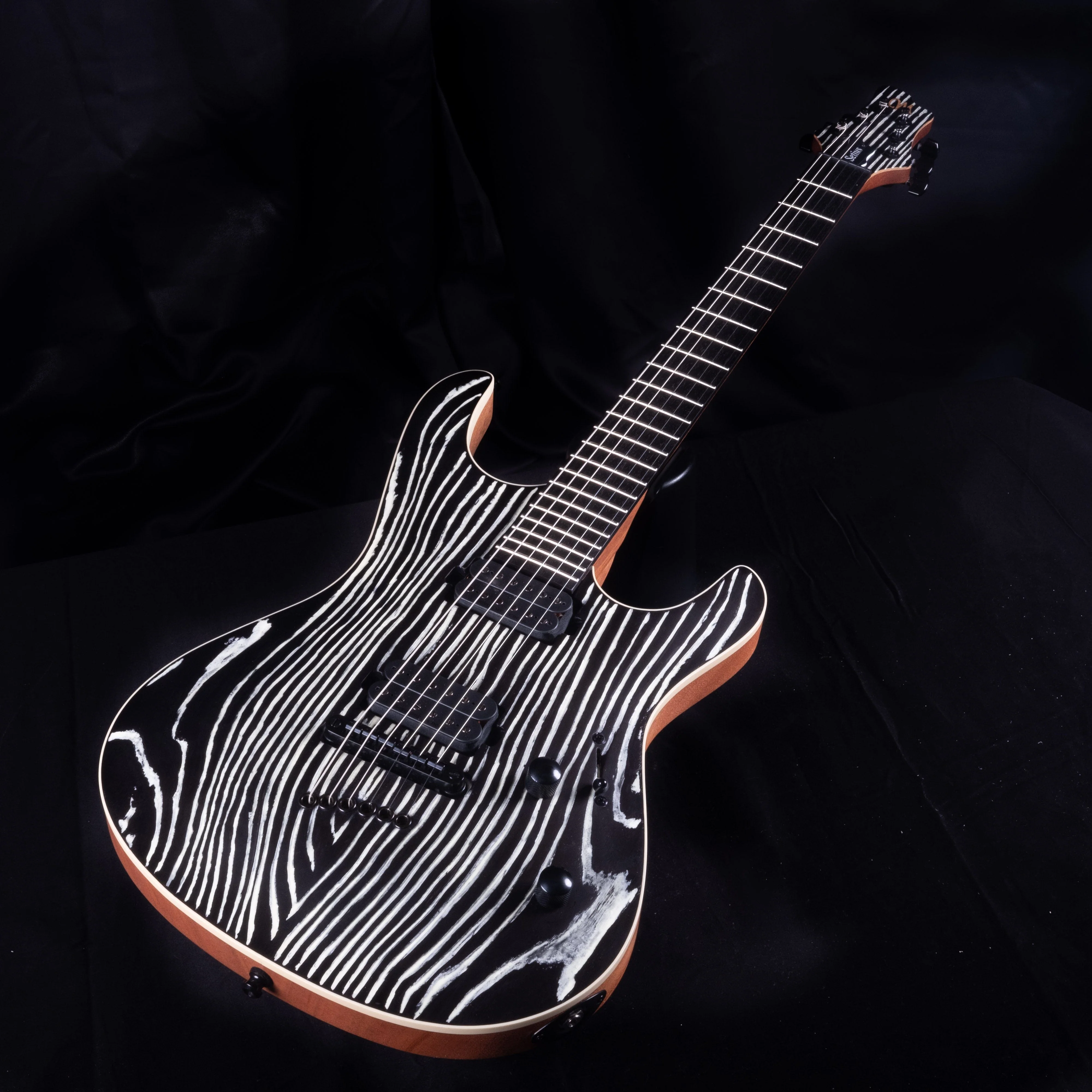 Mayones Setius 6 Gothic Black Luminactive Electric Guitar With Case - Image 4