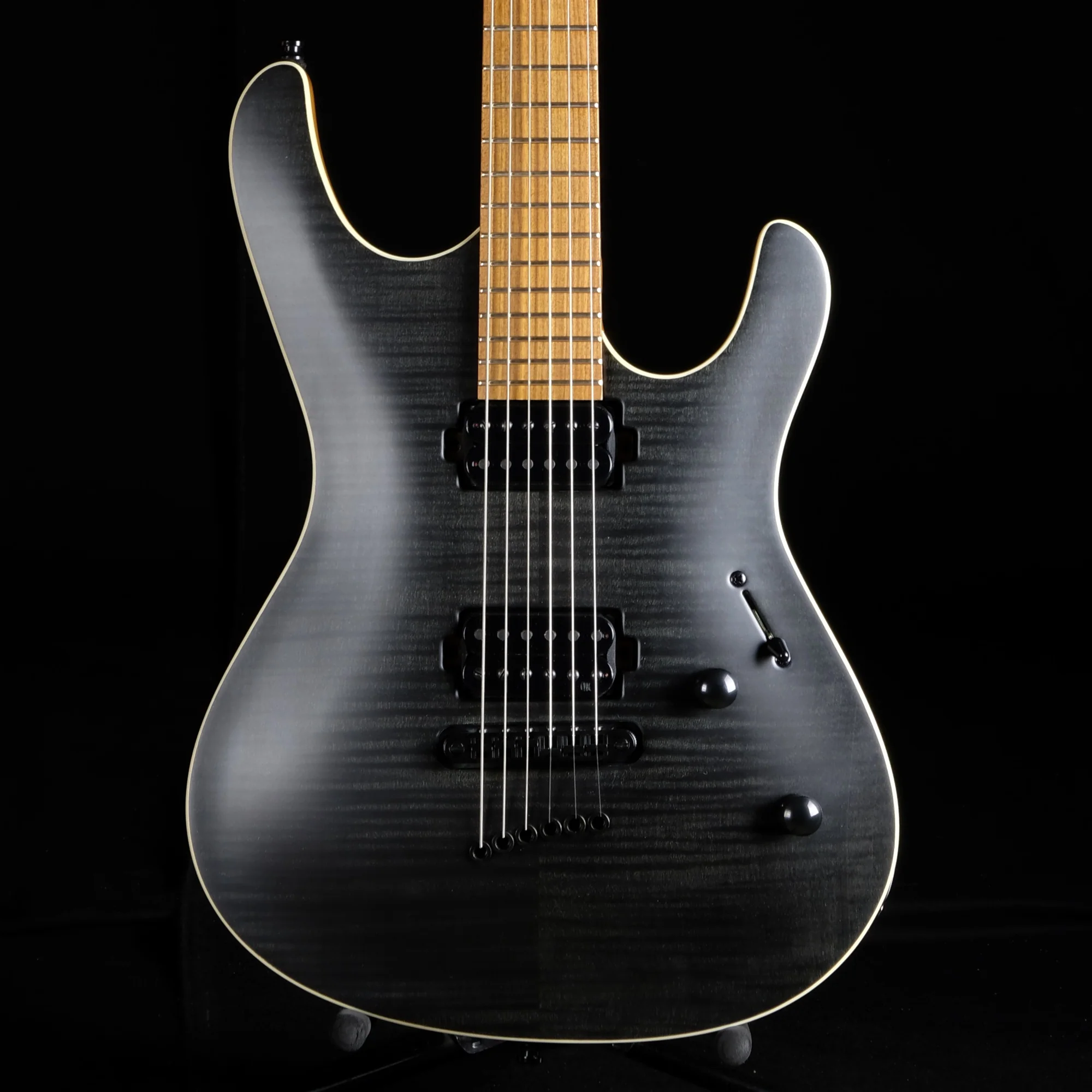 Mayones Setius 6 Trans Black Satine Finish Electric Guitar