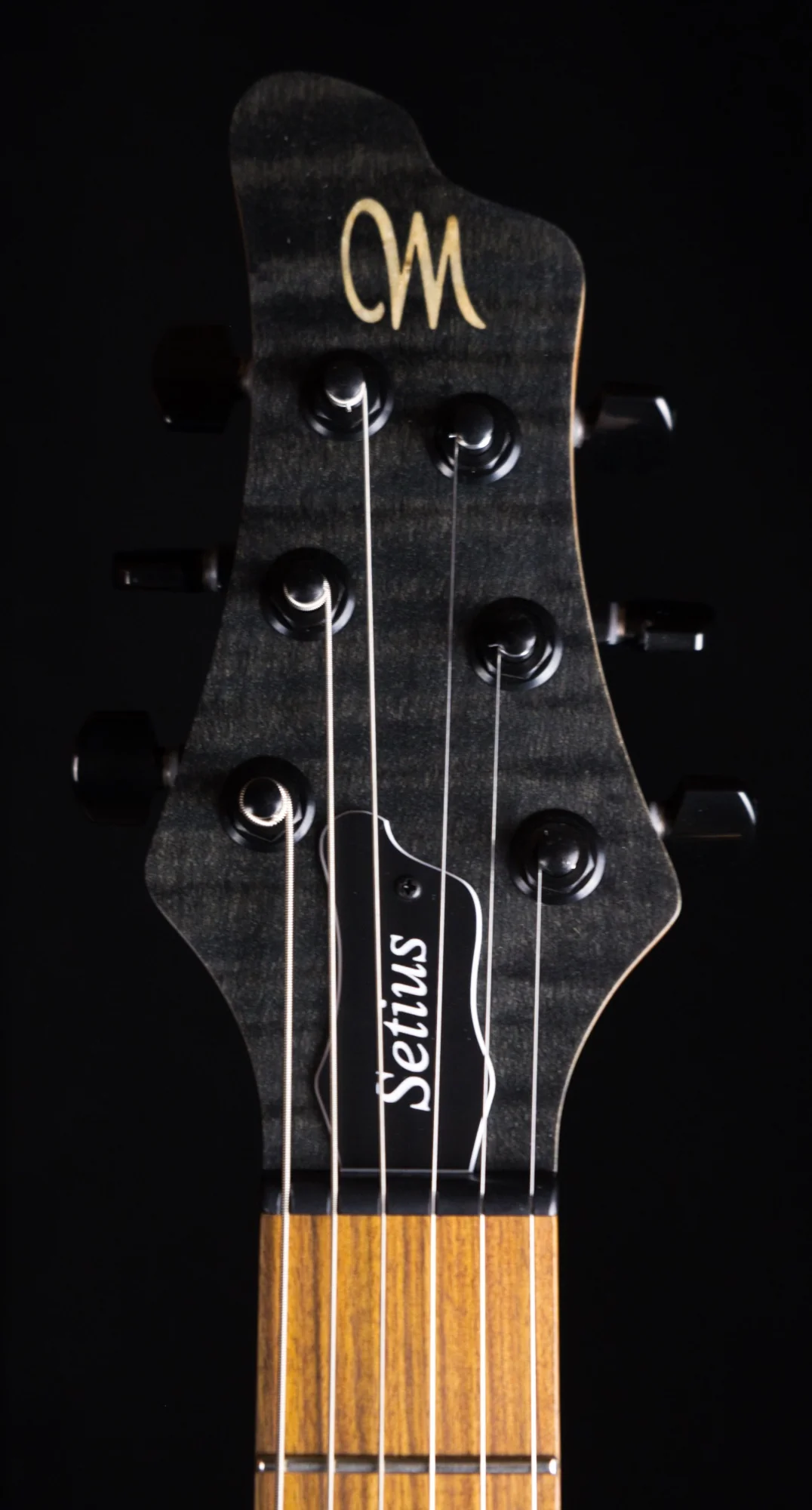 Mayones Setius 6 Trans Black Satine Finish Electric Guitar - Image 12
