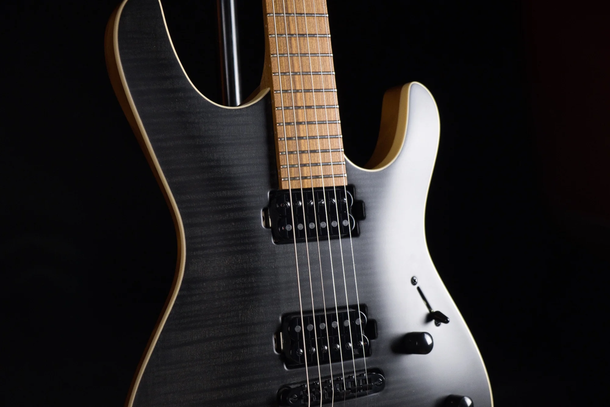 Mayones Setius 6 Trans Black Satine Finish Electric Guitar - Image 3