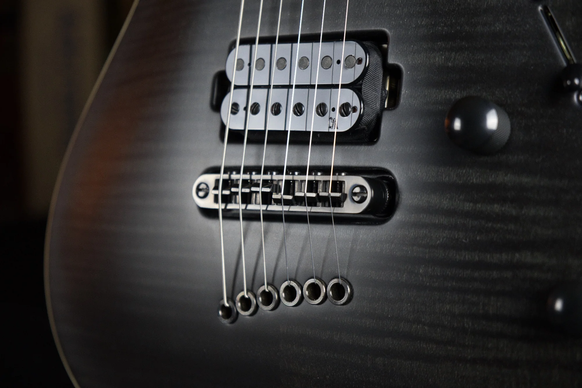 Mayones Setius 6 Trans Black Satine Finish Electric Guitar - Image 4