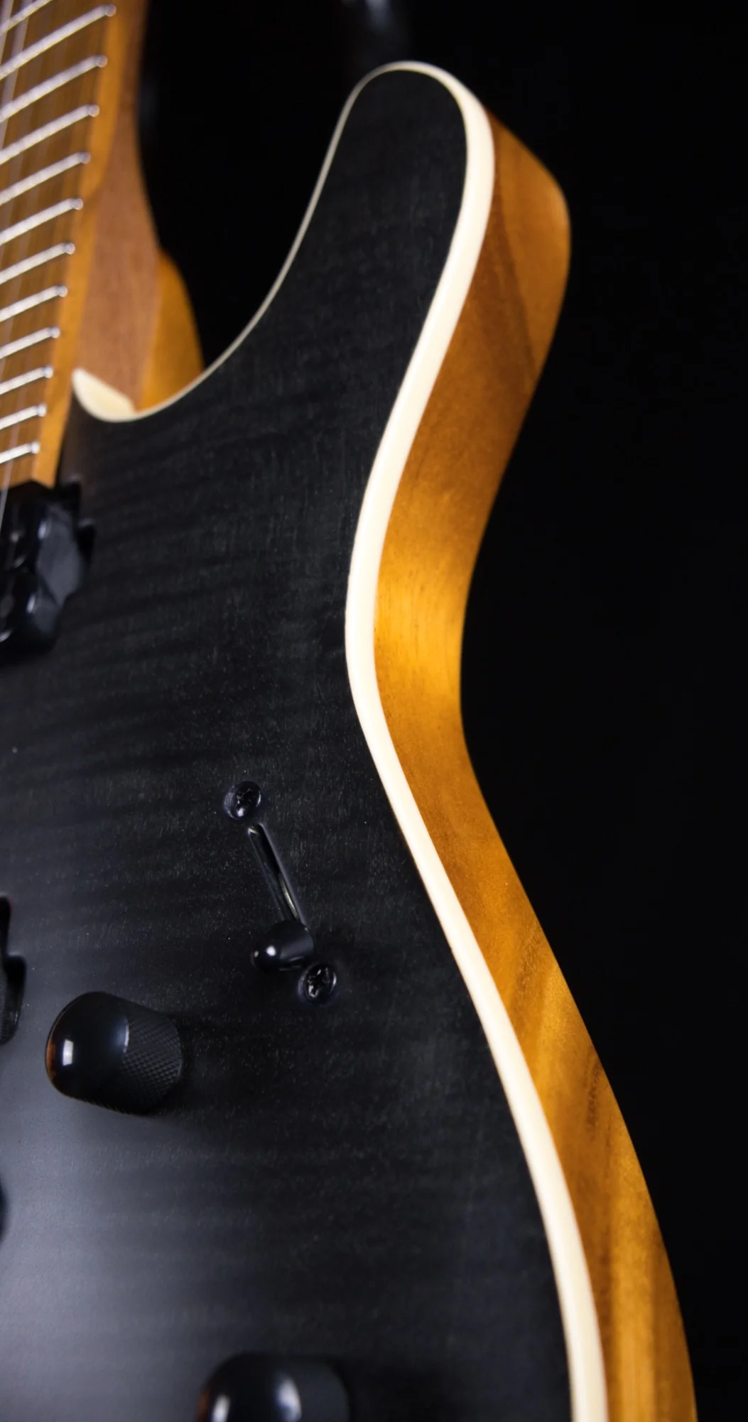 Mayones Setius 6 Trans Black Satine Finish Electric Guitar - Image 5