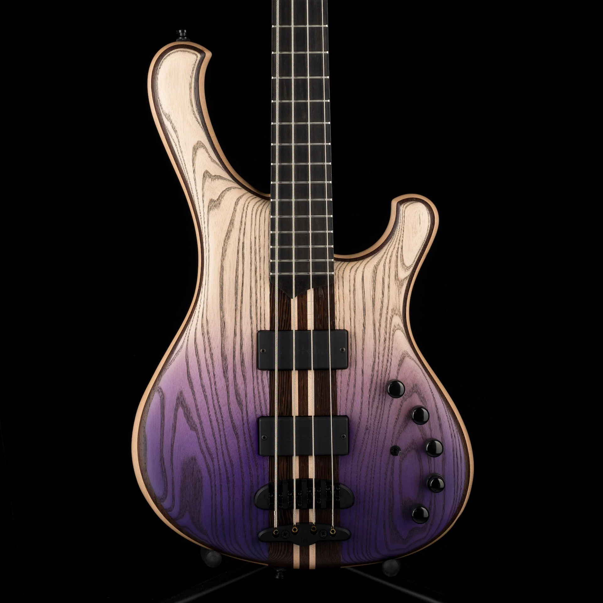 Mayones Viking 4 String Bass Guitar Dirty Ash Purple Horizon