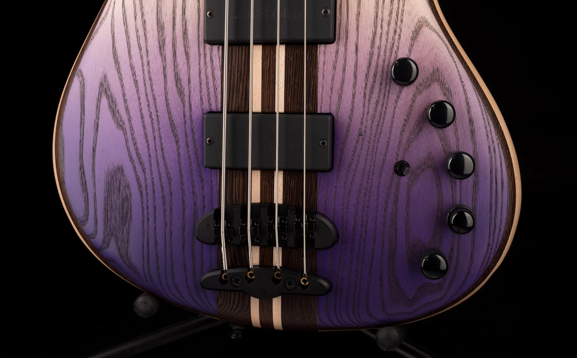 Mayones Viking 4 String Bass Guitar Dirty Ash Purple Horizon - Image 5