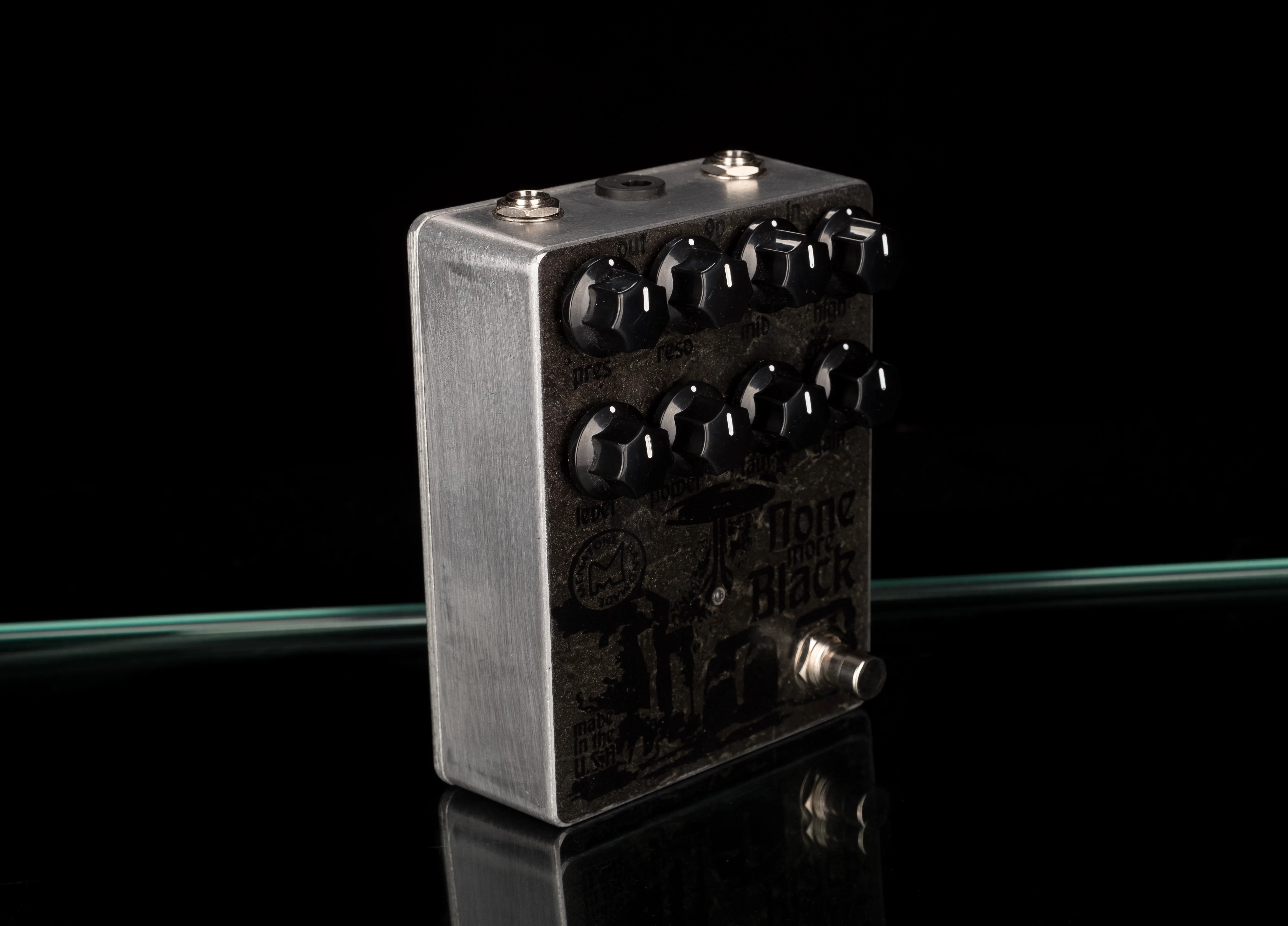 Menatone None More Black Deluxe Overdrive Distortion Guitar Effect Pedal - Image 3