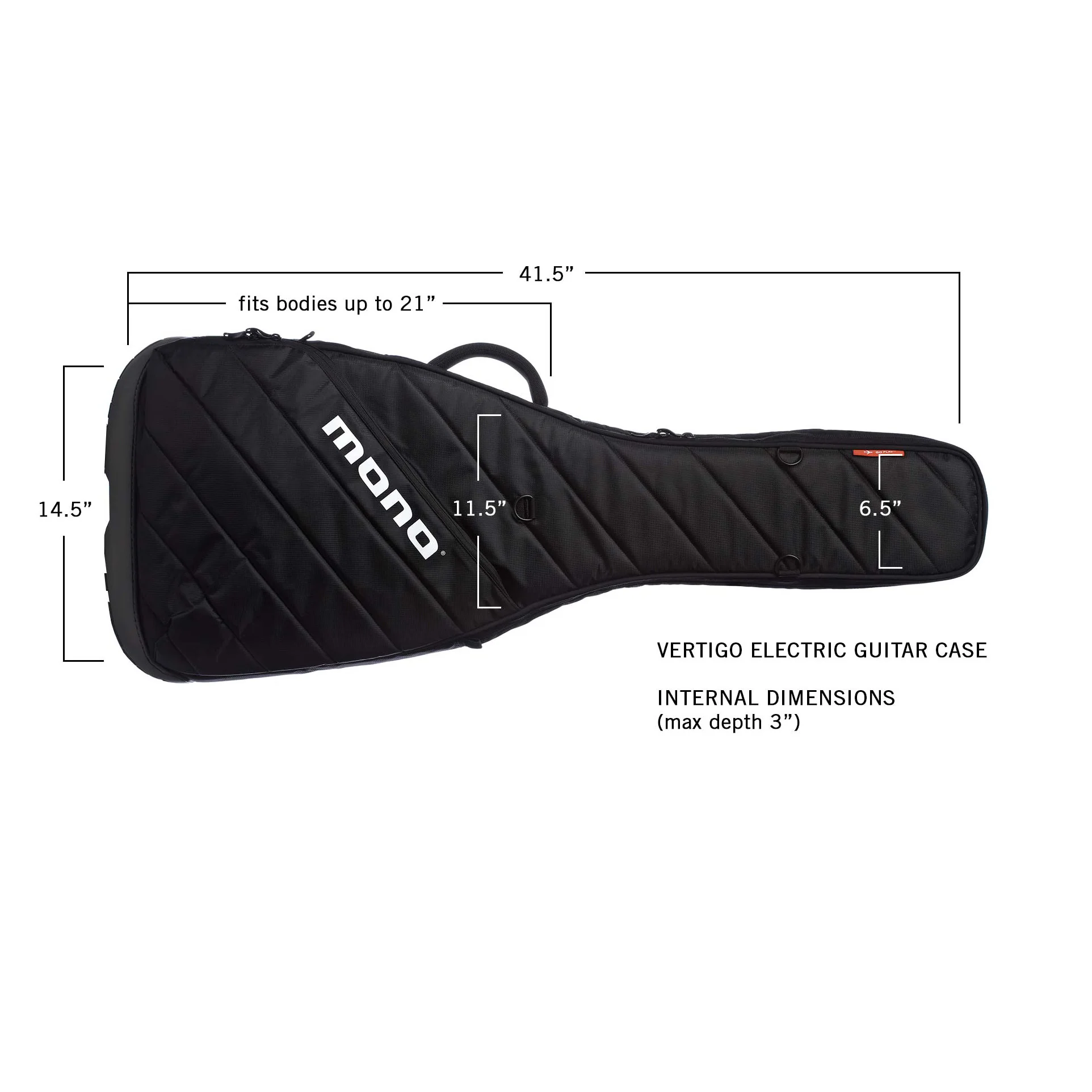 Mono Vertigo Electric (Jet Black) M80-VEG-BLK Gig Bag - Image 5