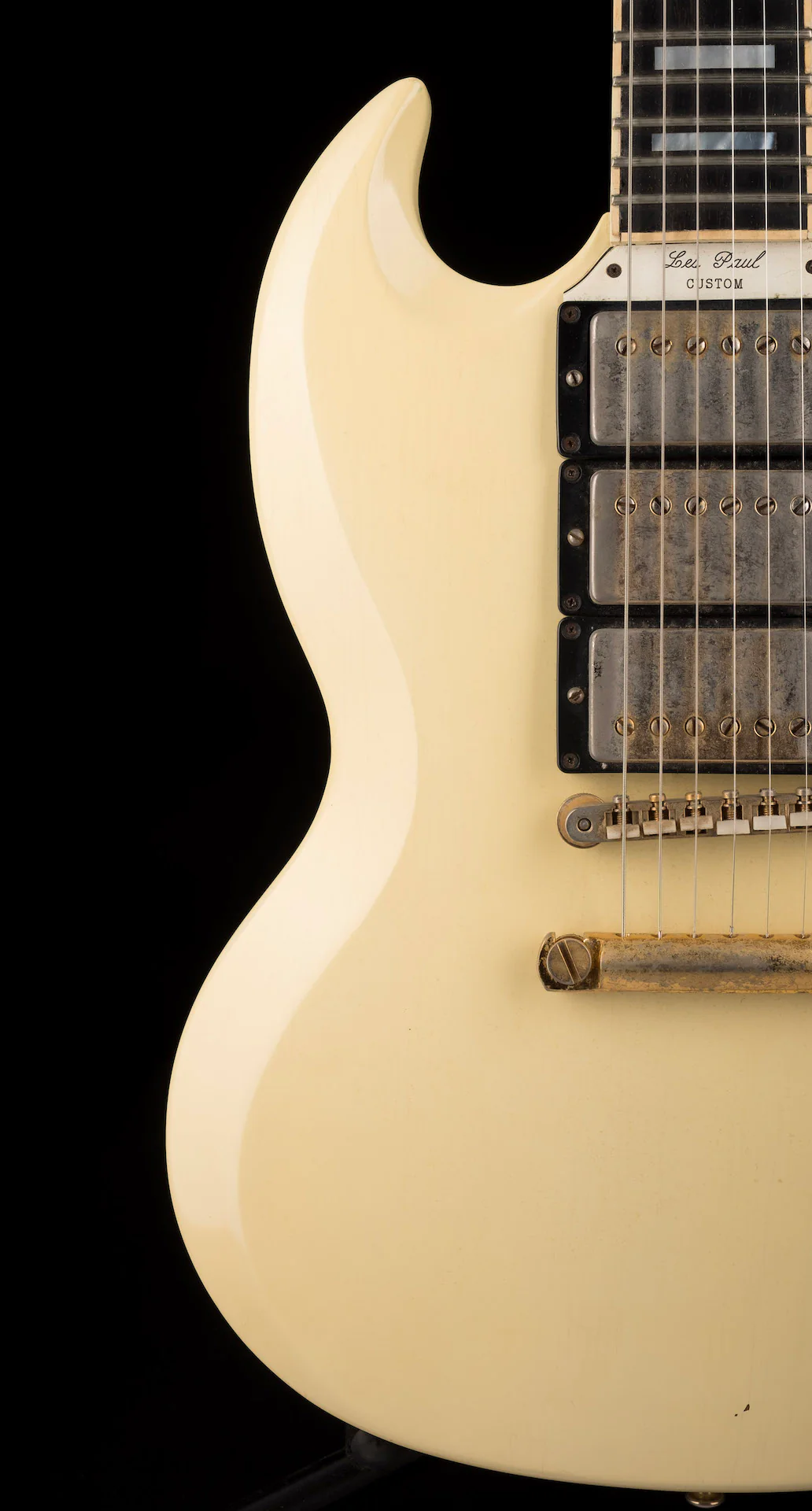 Pre Owned Neal Schon Collection Vintage 1962 Gibson SG Custom White with OHSC - Image 10