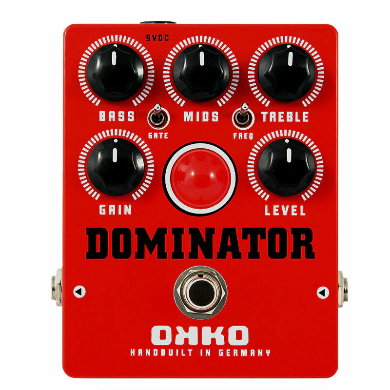 Okko Dominator Mk II RED High Gain Distortion Guitar Pedal - Image 2
