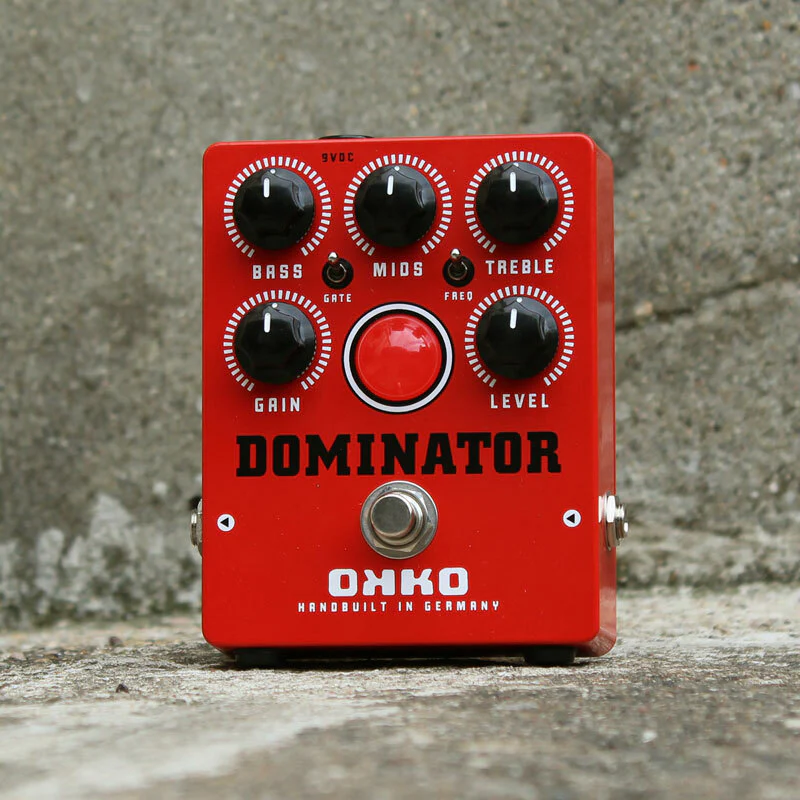 Okko Dominator Mk II RED High Gain Distortion Guitar Pedal - Image 3