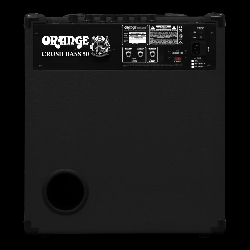 Orange Crush Bass 50 - 1x12" 50W Bass Amp Combo - Black - Image 5