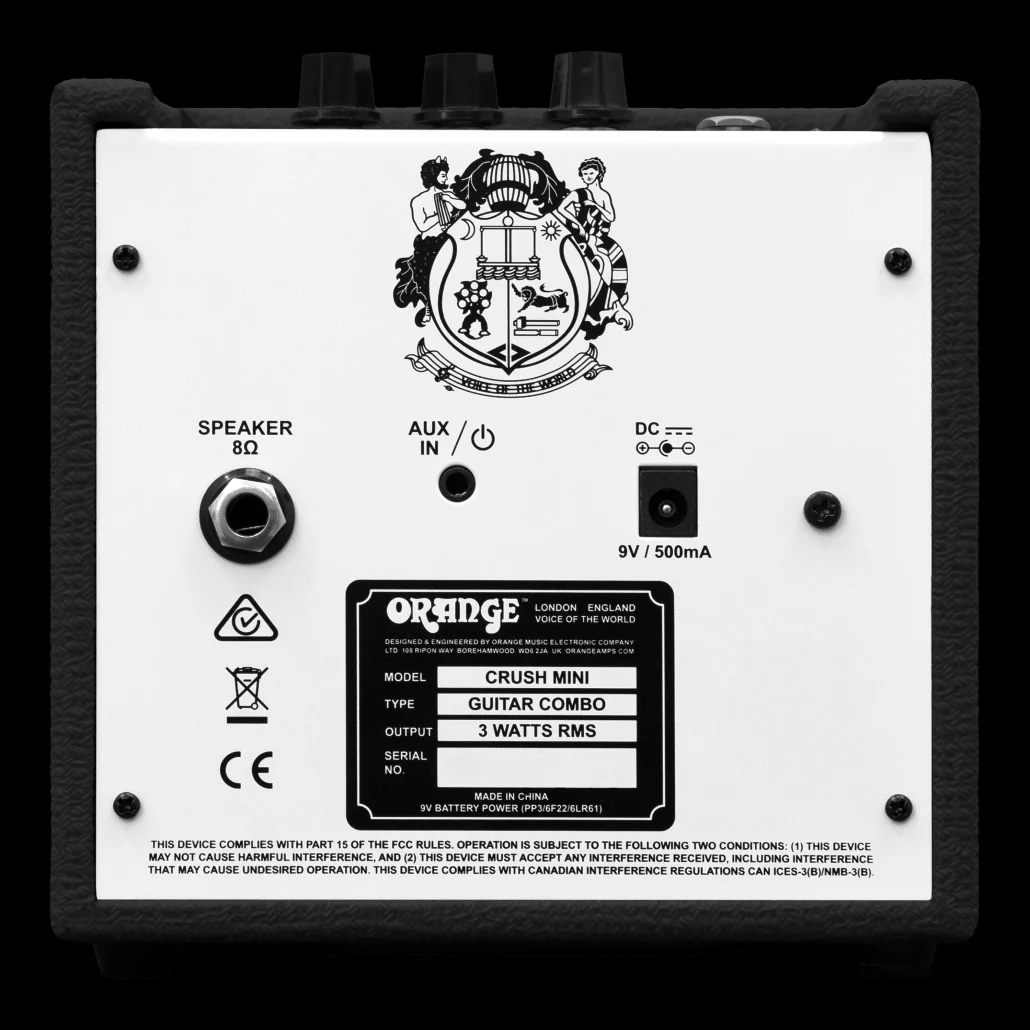 Orange Crush Mini 3-watt Micro Guitar Amp Combo - Black - Image 5