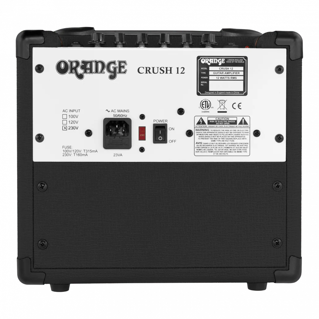Orange CRUSH12 12-Watt 1x6 Guitar Amplifier Combo - Black - Image 5