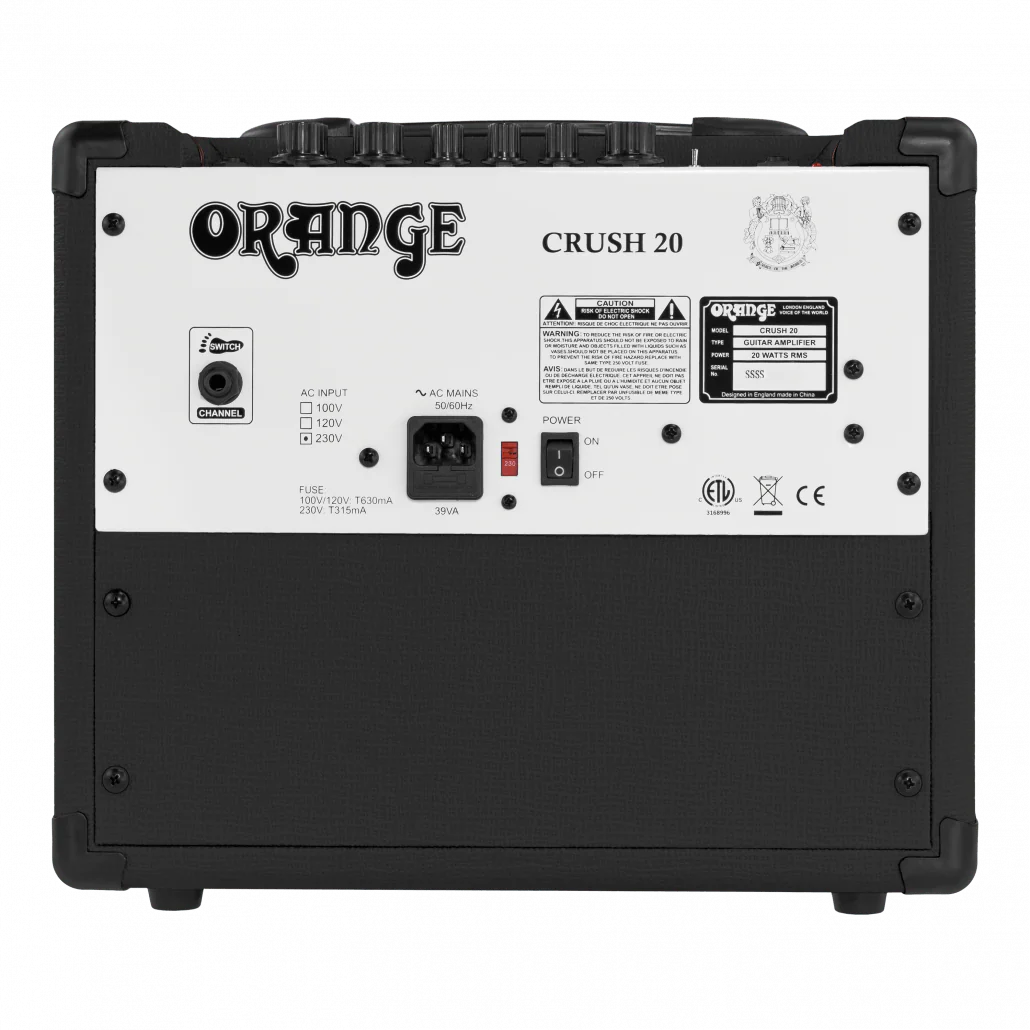 Orange Crush 20 - 20-watt 1x8" Guitar Amplifier Combo - Black - Image 5