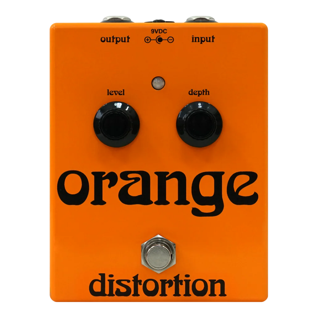 Orange Distortion Guitar Effect Pedal