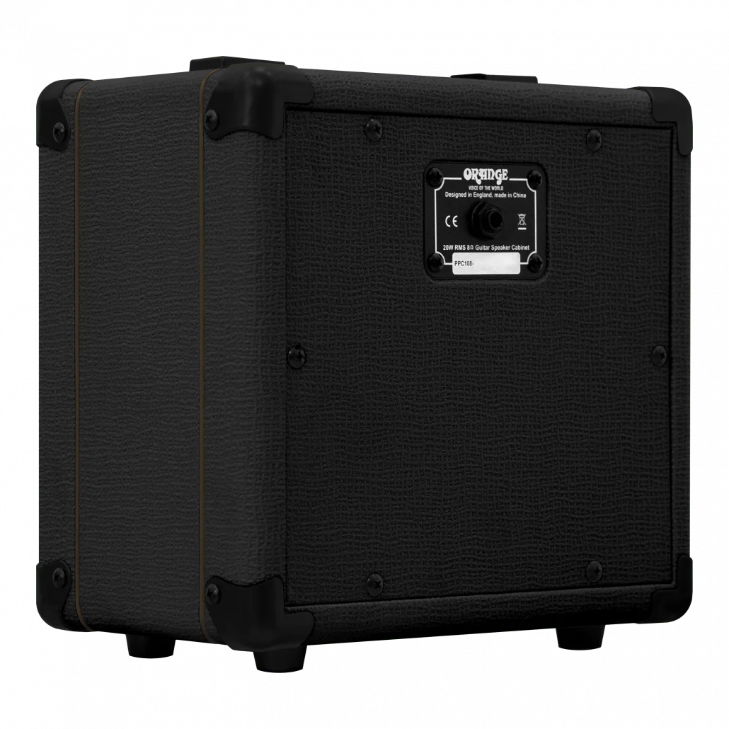 Orange PPC108BLK 1x8" 20-watt 8 ohm Closed Back Guitar Amp Cabinet - Black - Image 4