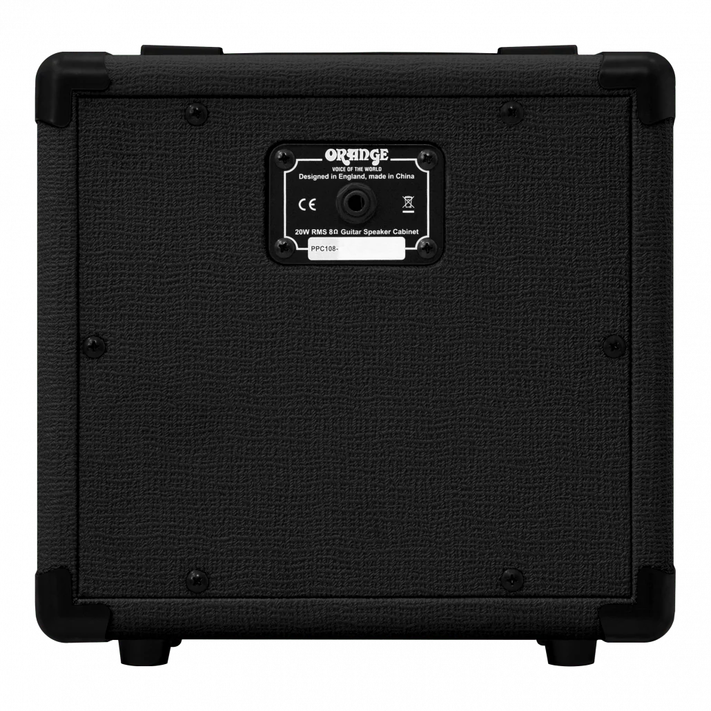 Orange PPC108BLK 1x8" 20-watt 8 ohm Closed Back Guitar Amp Cabinet - Black - Image 5