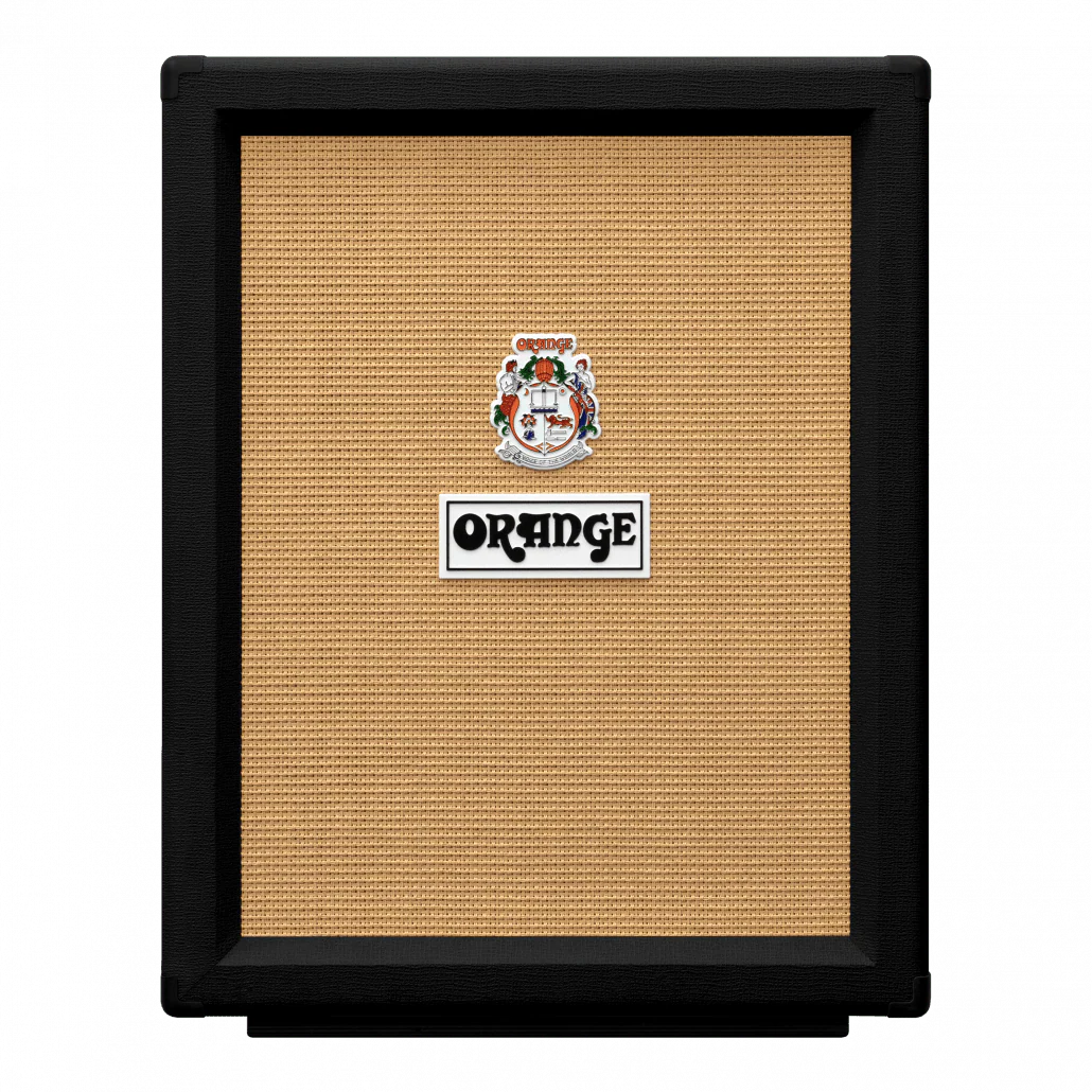 Orange PPC212-V Black 2x12" Vertical Open-back Celestion Creamback Neo speakers - 16 ohm 120-watts Guitar Amp Cab