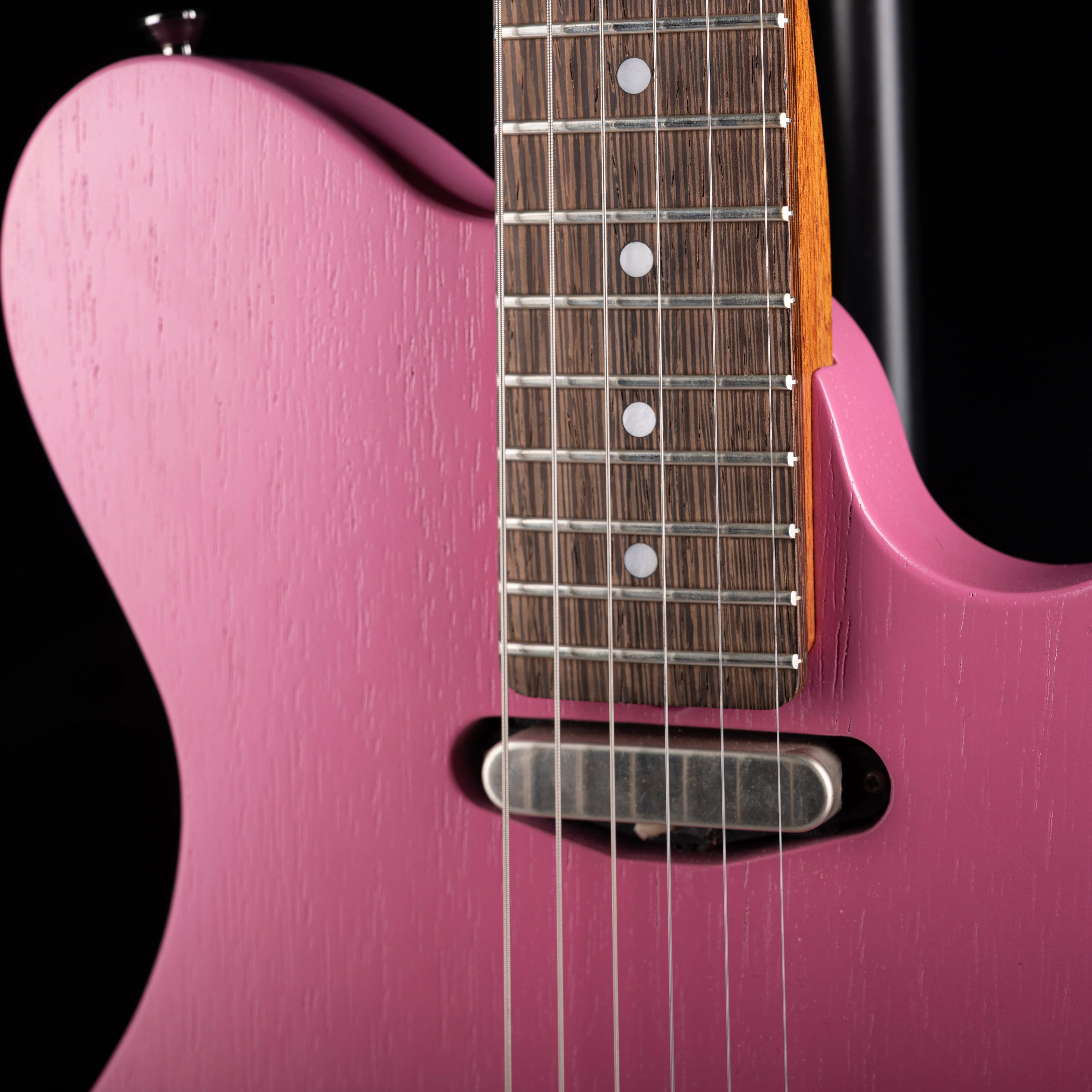 Perinetti Guitars Lancia Standard Retro Pink with Soft Case - Image 5