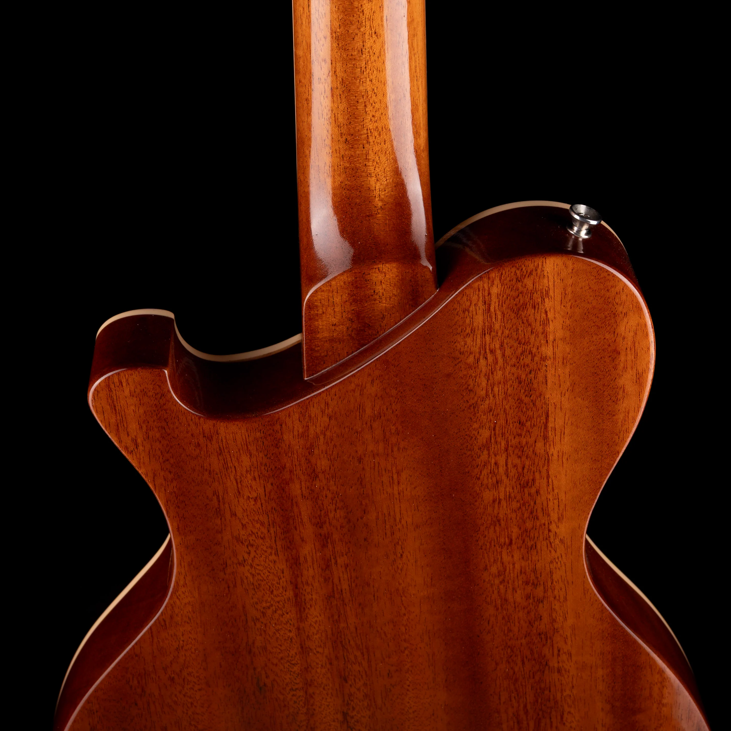 Perinetti Guitars SC-1 Standard Carved Top Natural Orange Translucent with Soft Case - Image 10