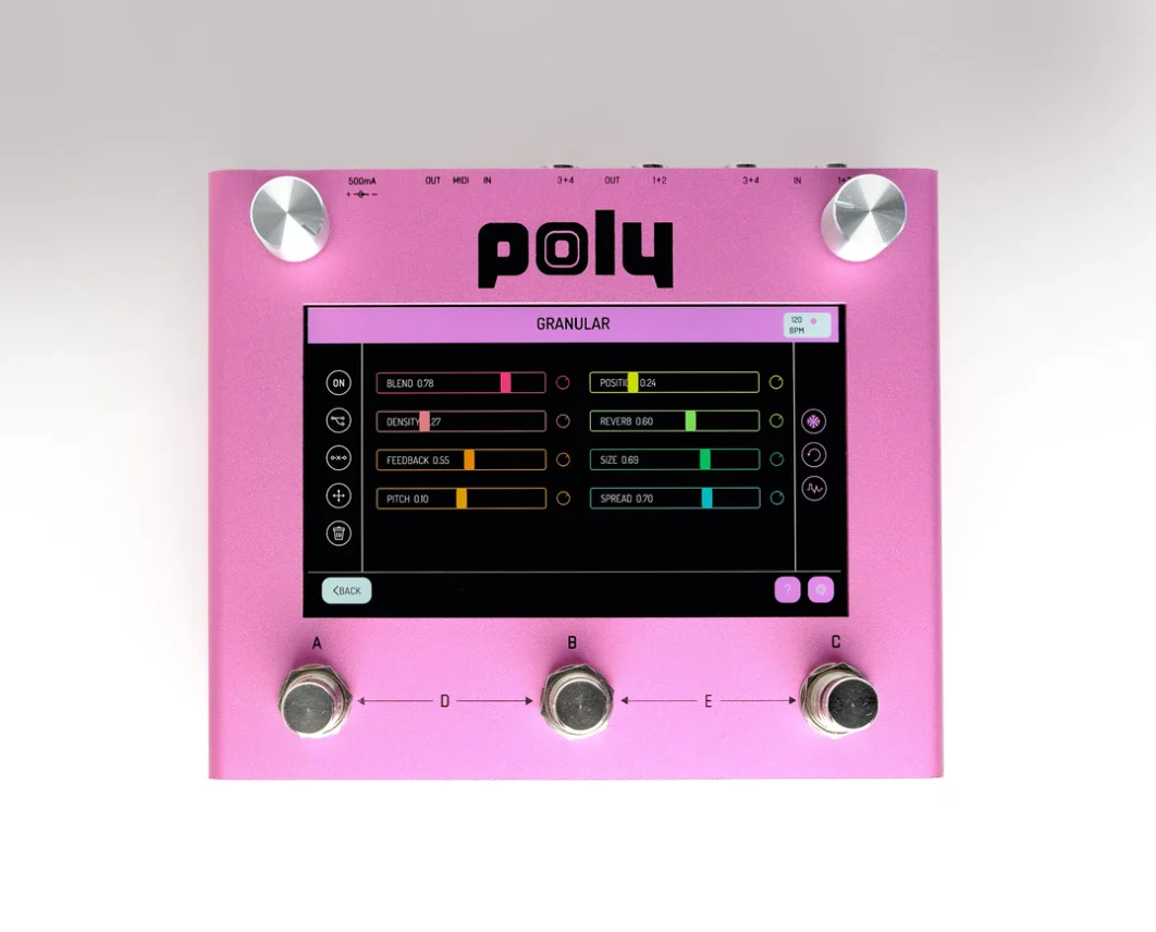Poly Effects Beebo Visual Multi Modulation and Quad Channel Delay/ Reverb/ Mixer/ Cab Simulator Pink Version - Image 5