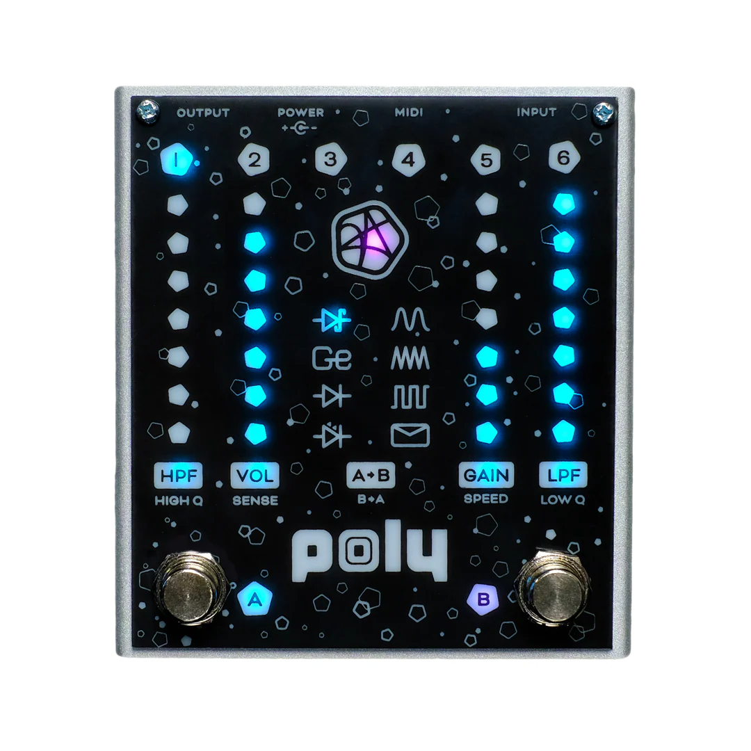 Poly Effects Josh Smith Flat V Overdrive/Distortion Pedal