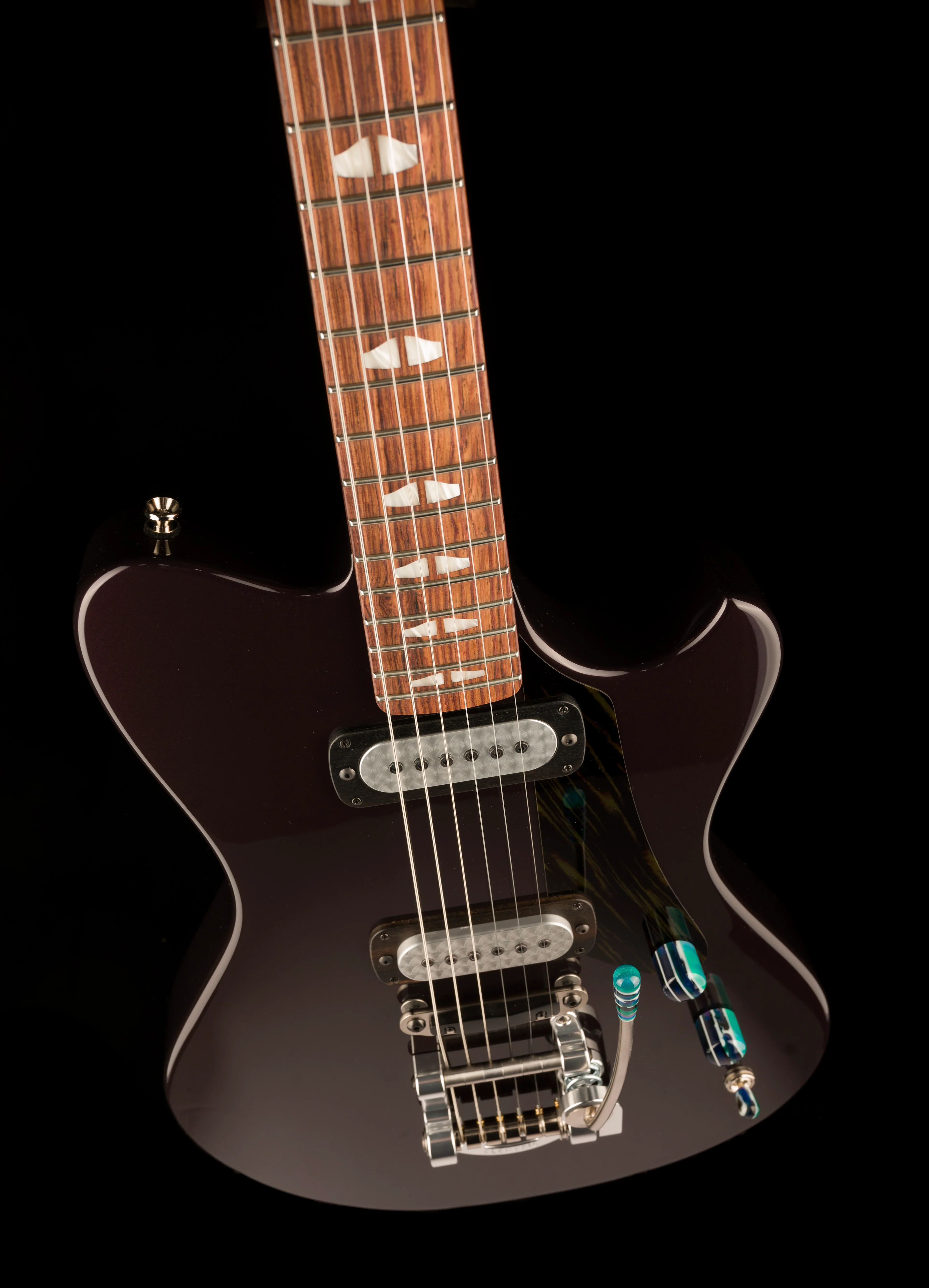 Powers Electric A-Type Amethyst Pearl Metallic with Softshell Case - Image 4