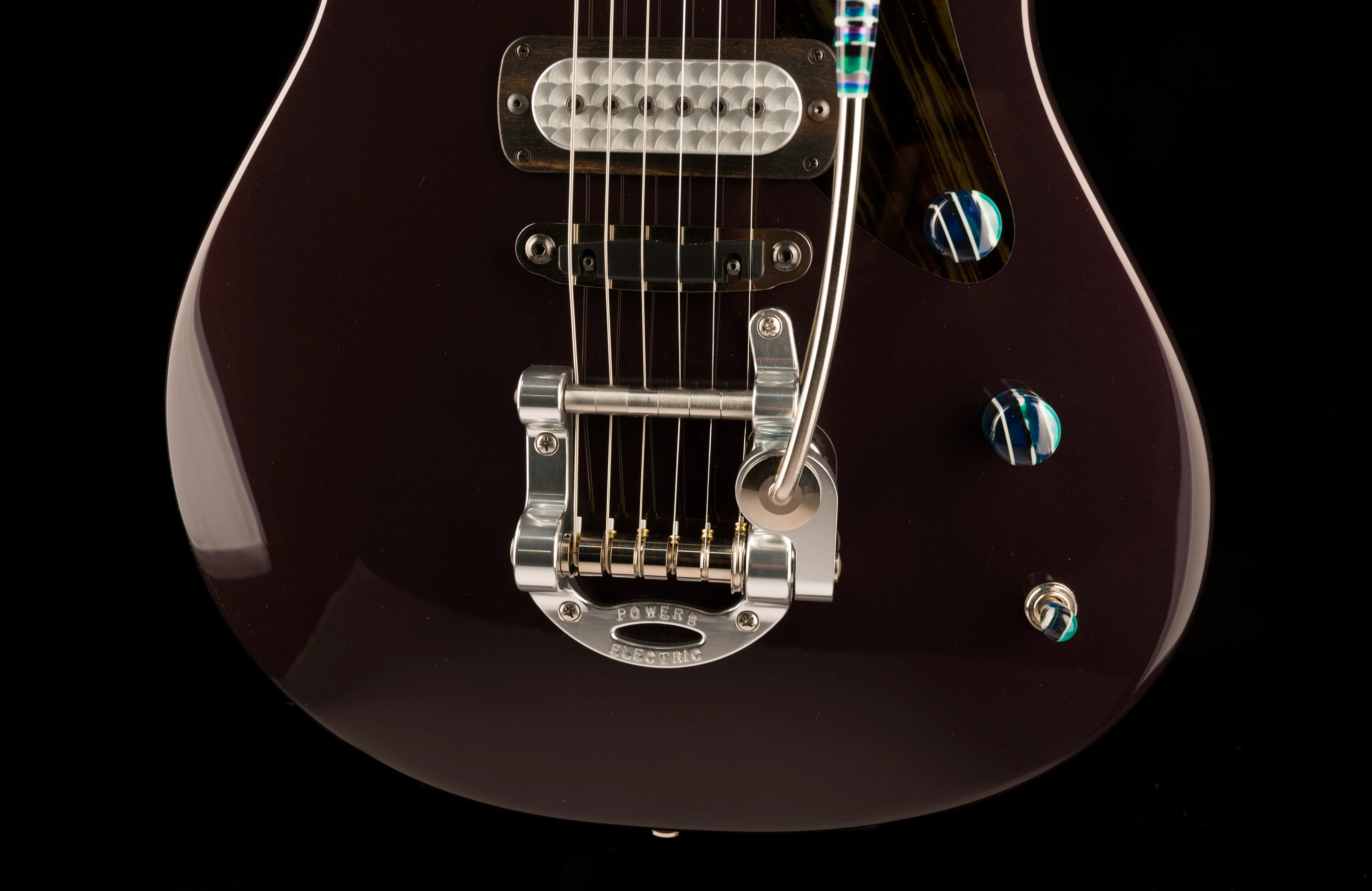 Powers Electric A-Type Amethyst Pearl Metallic with Softshell Case - Image 5