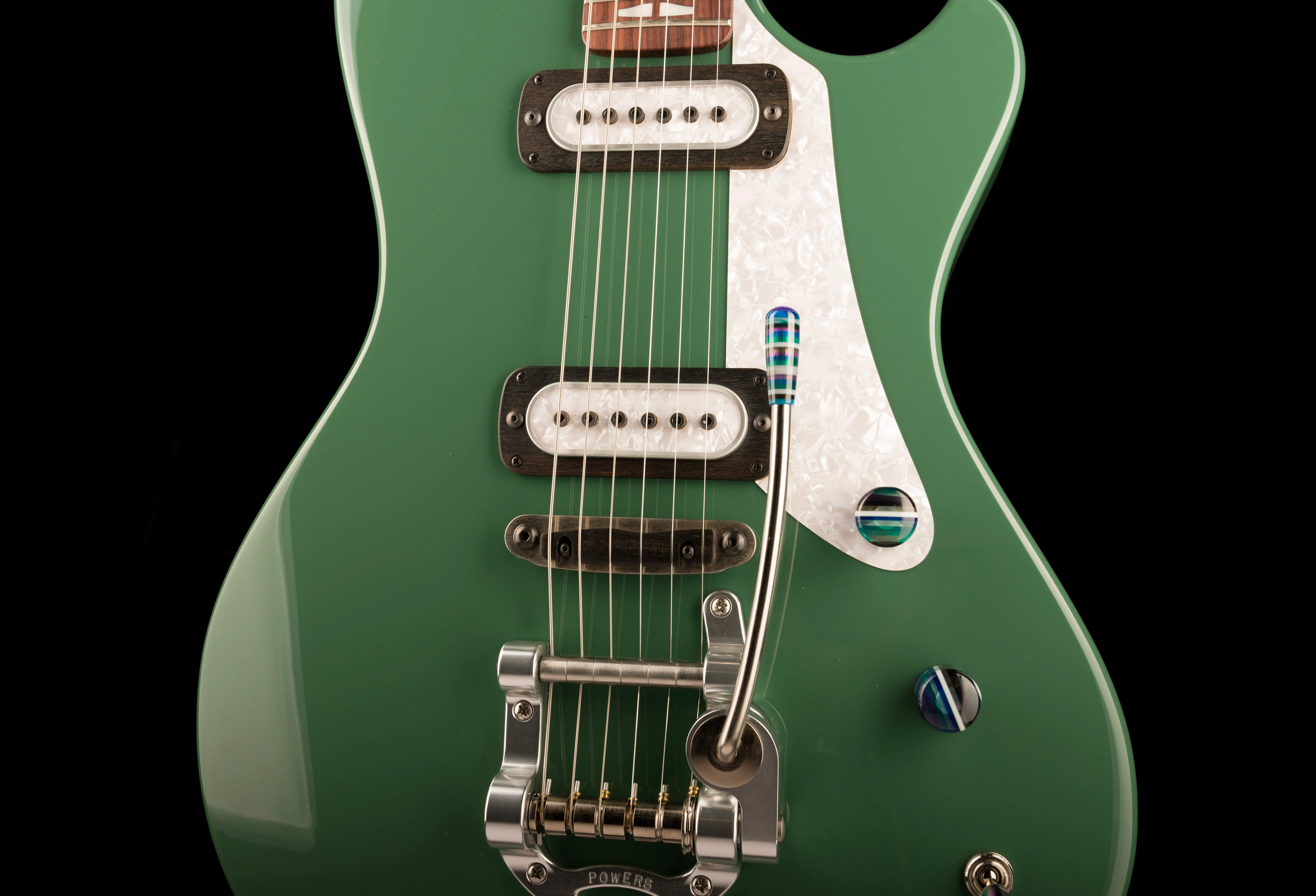 Powers Electric A-Type Auratium Green with Softshell Case - Image 6