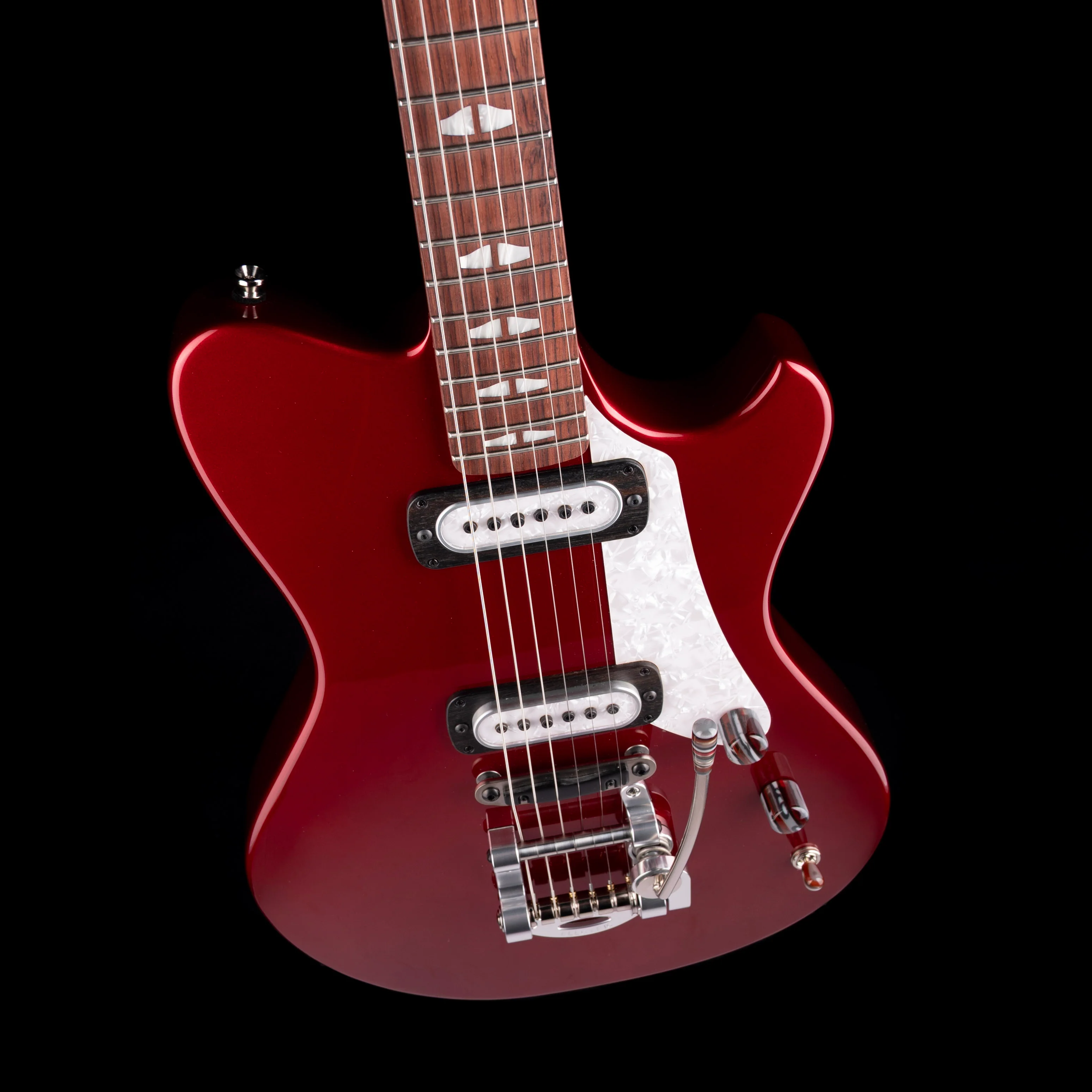 Powers Electric A-Type Crystal Red Metallic with Softshell Case - Image 3